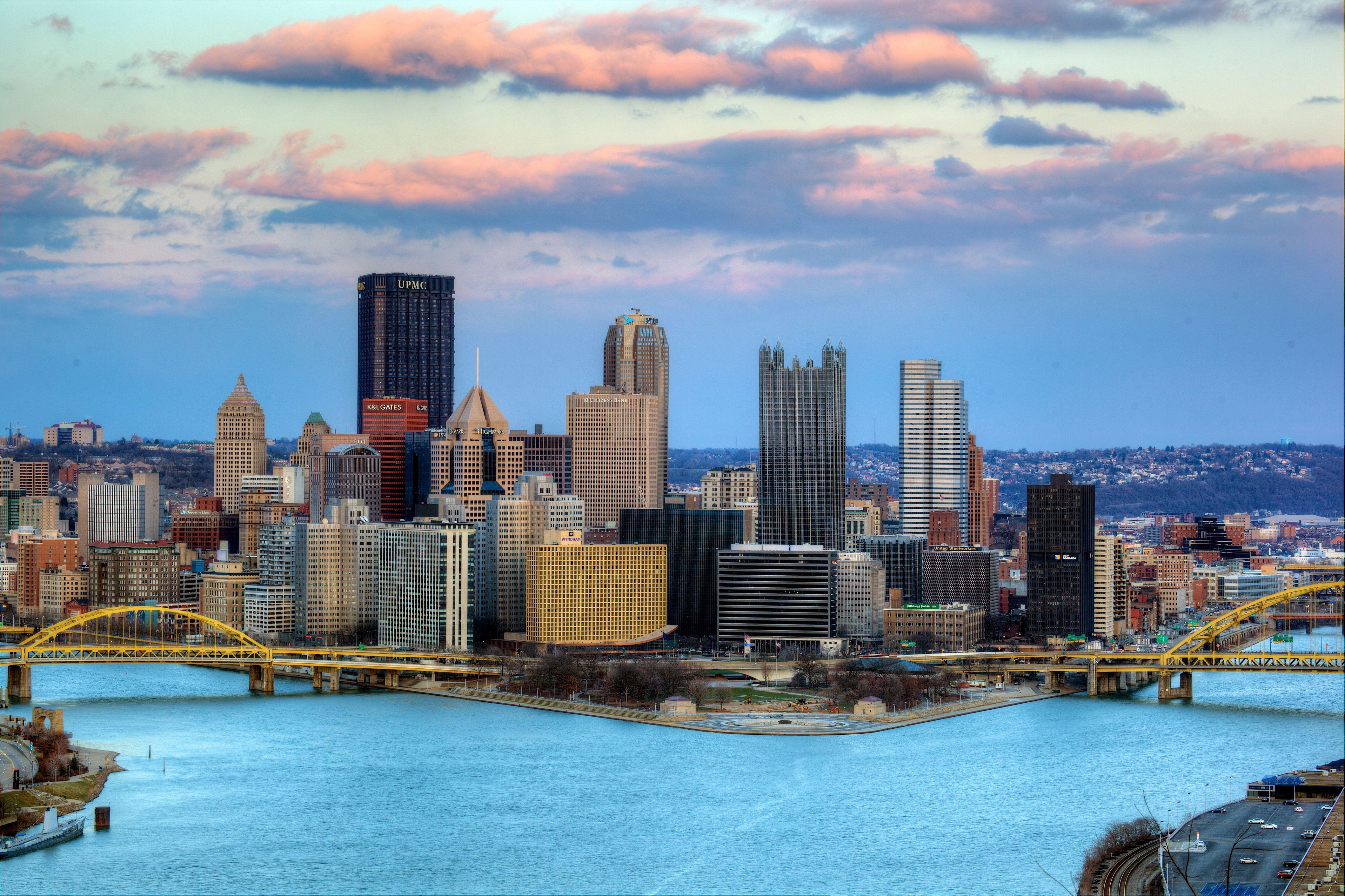 Pittsburgh, Wolkenkratzer, Städte, Panorama, Reise, 4240x2830 4K Desktop