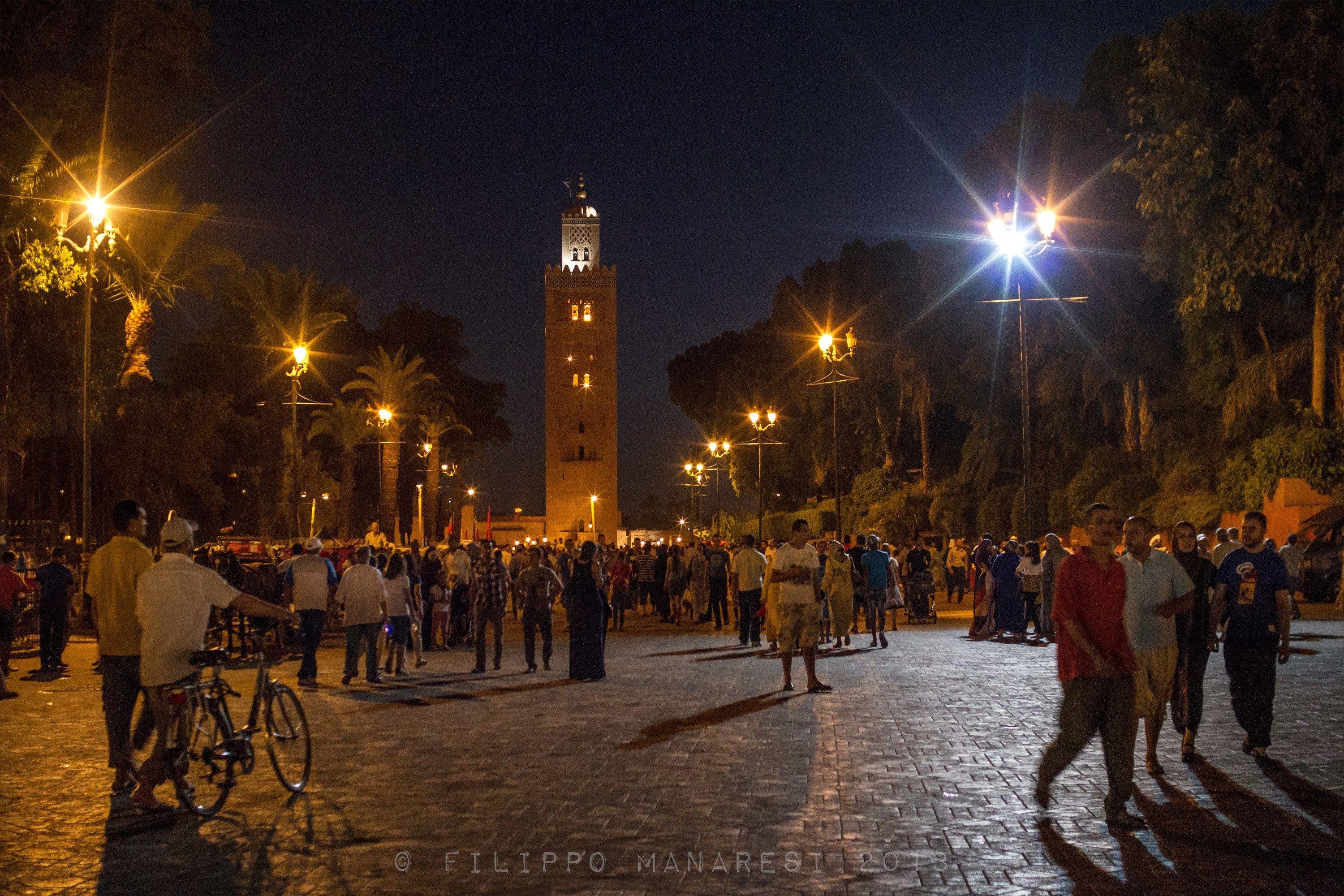 Nacht, Marrakesch, Hintergrund, mehr, Reisen, 3000x2000 HD Desktop