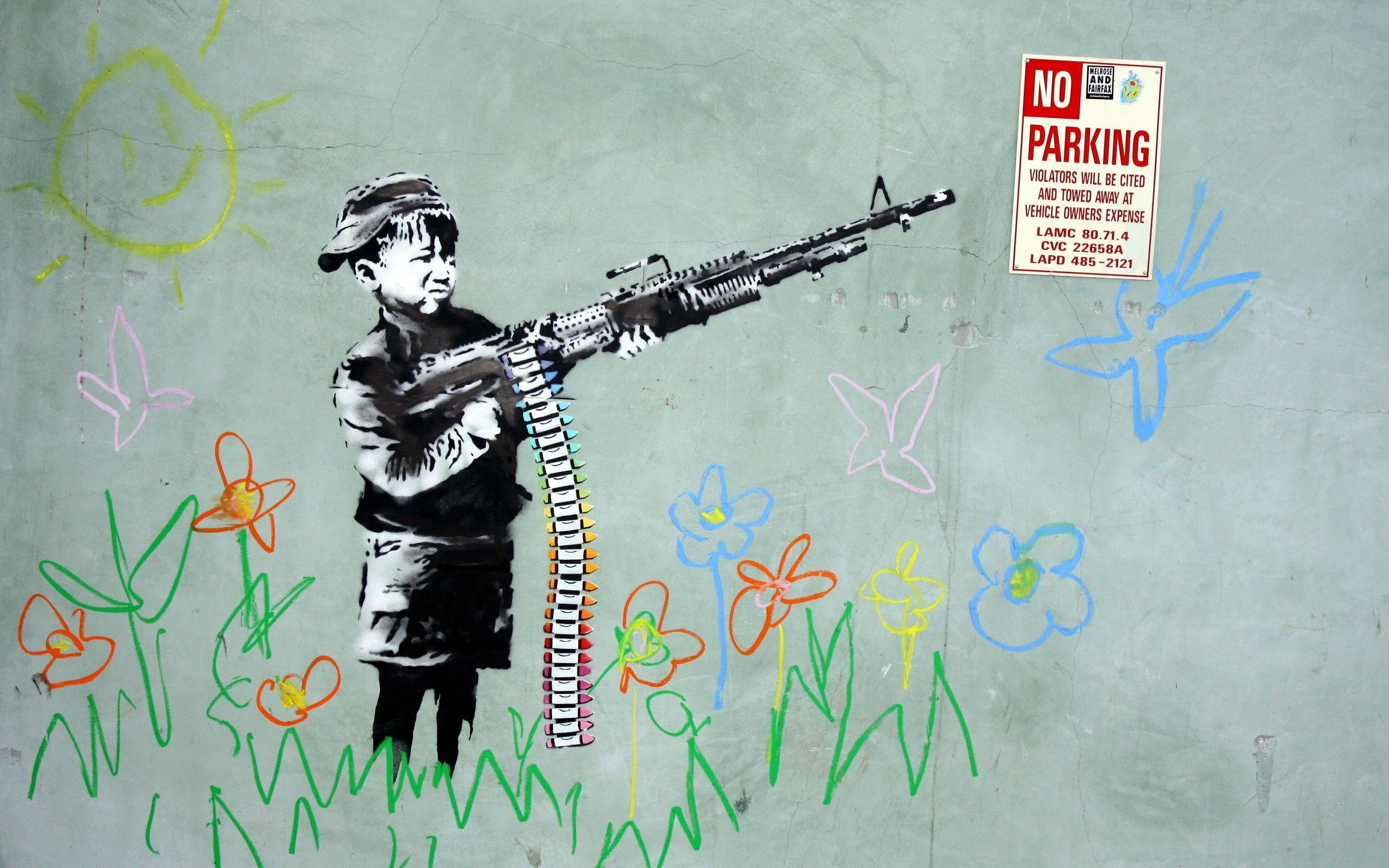 Banksy, HD, Kunst, Streetart, Modern, 2560x1600 HD Desktop