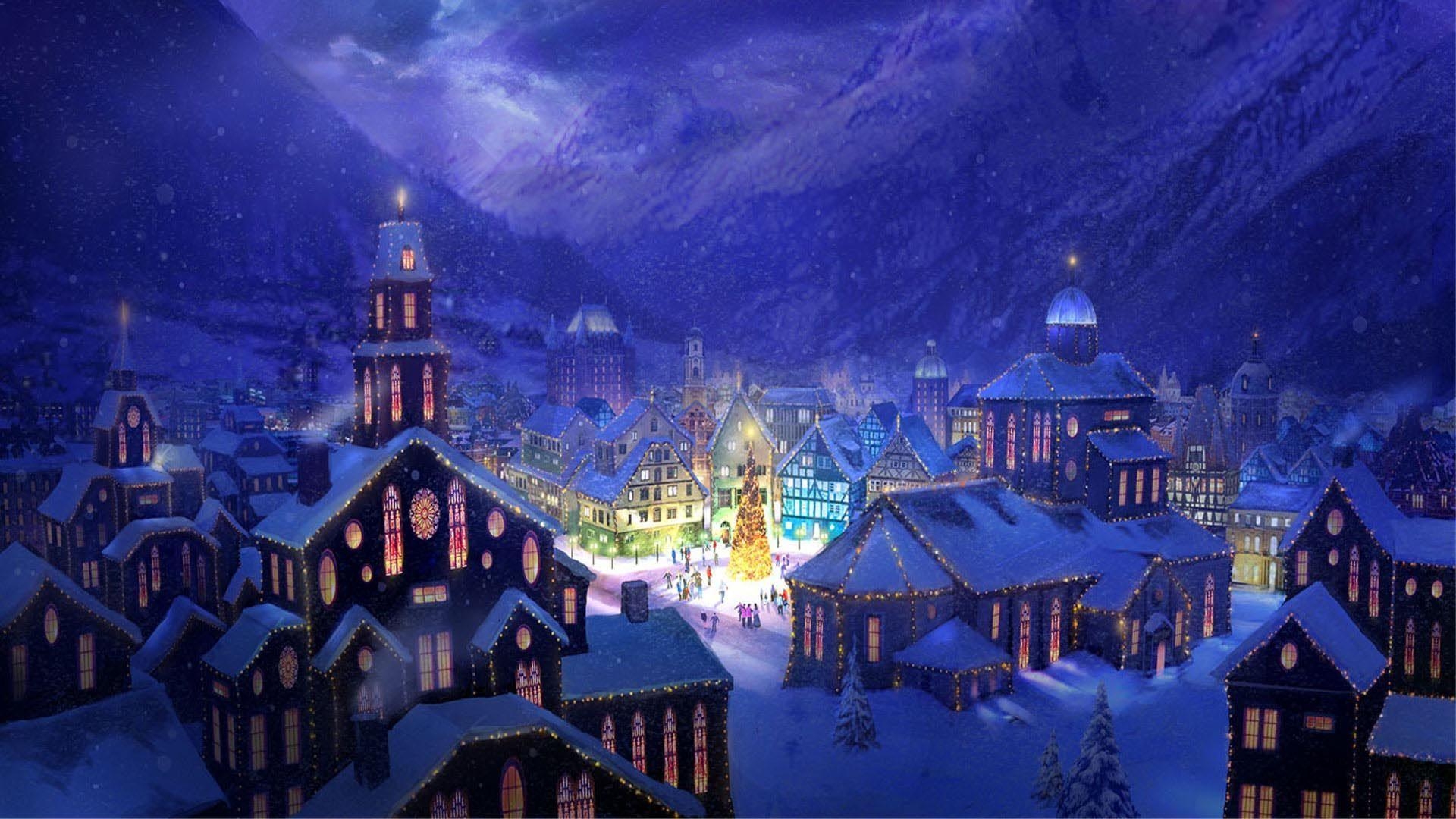 Weihnachten, Winterlandschaft, Winterzauber, Feiertage, Schnee, 1920x1080 Full HD Desktop