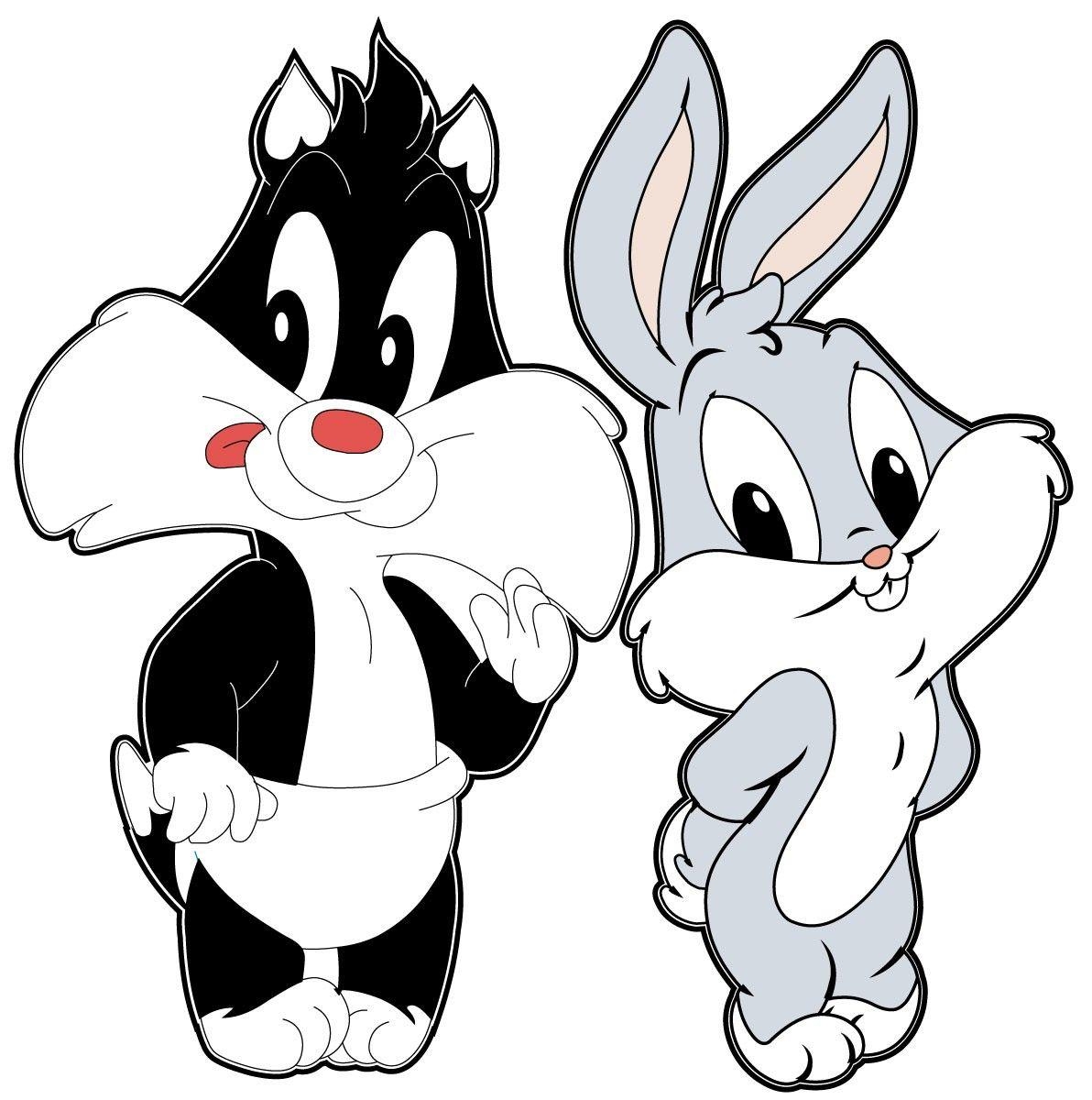 Bugs Bunny, Baby Sylvester, Cartoon, iOS, Looney Tunes, 1200x1200 HD Handy