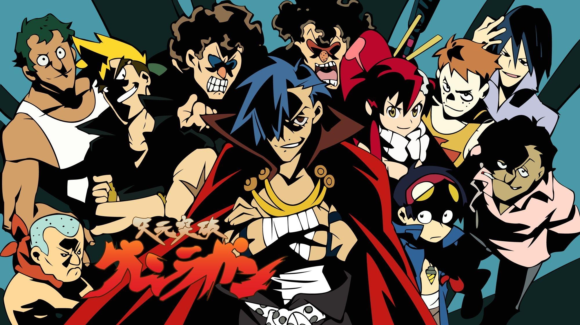 Tengen Toppa Gurren Lagann, Anime, Mecha, Simon, Kamina, 2000x1130 HD Desktop