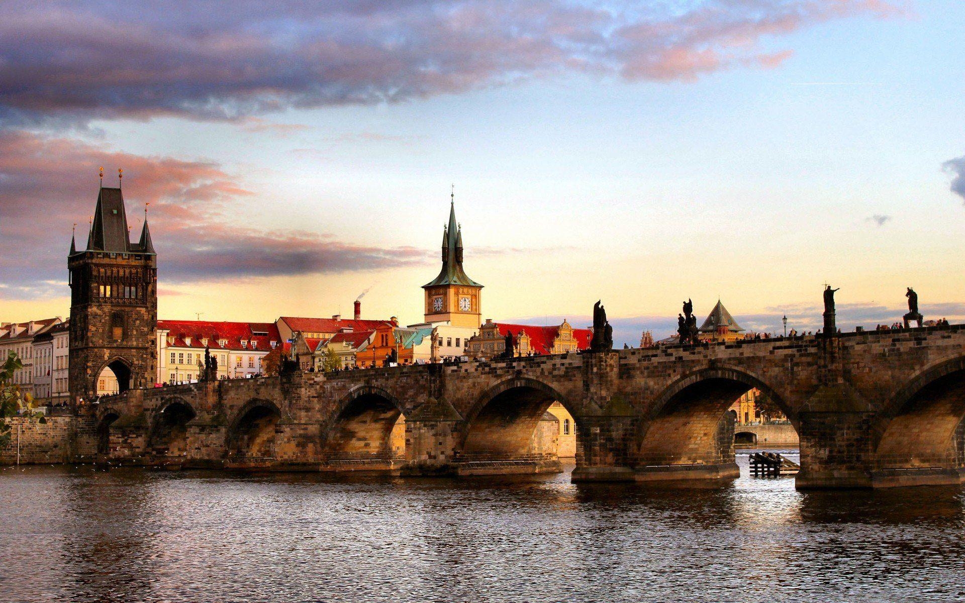 Prag, Tschechien, Karlsbrücke, Desktop, Bild, 1920x1200 HD Desktop