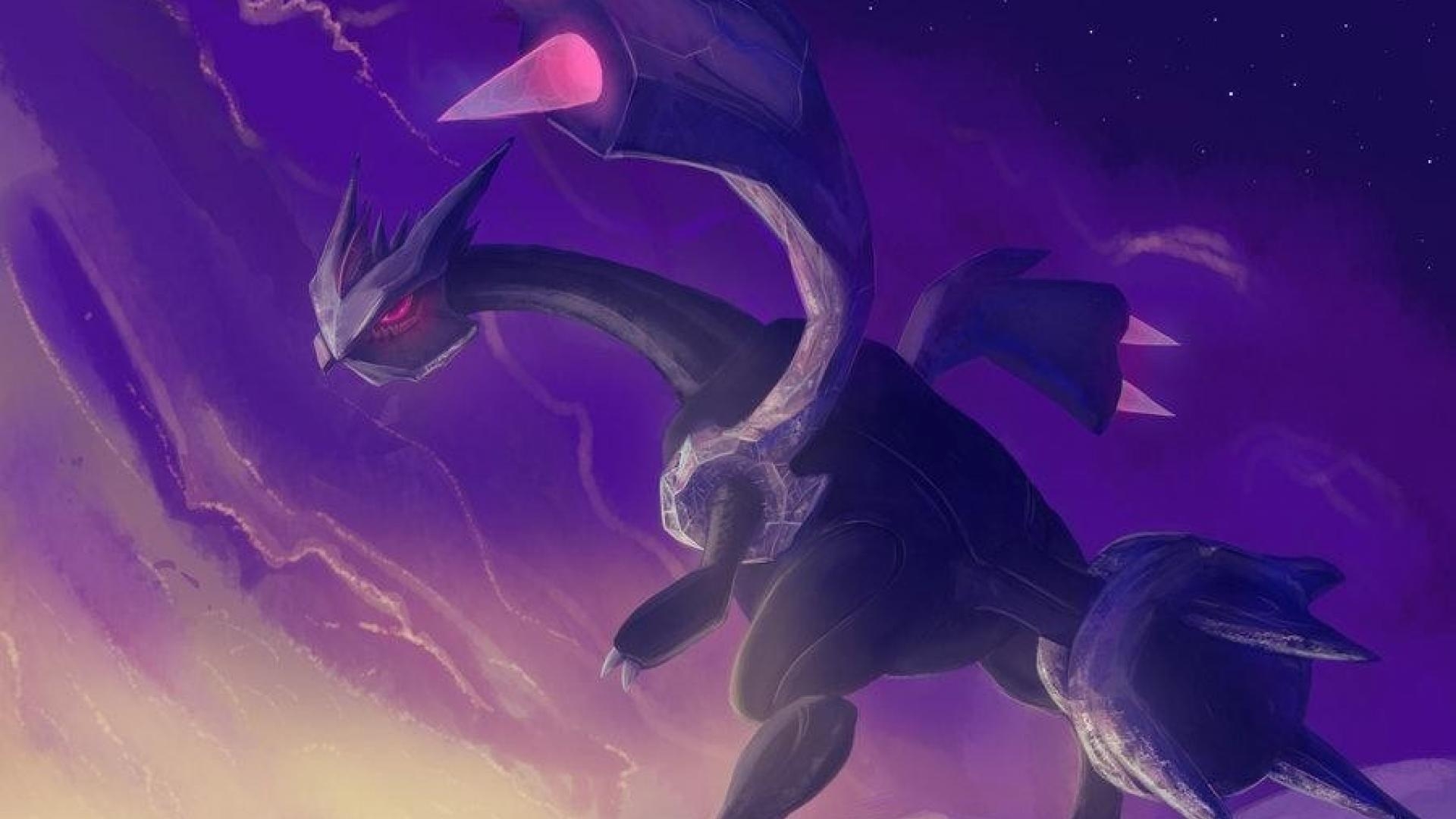 Kyurem, Berge, Sterne, Nacht, Pokémon, 1920x1080 Full HD Desktop