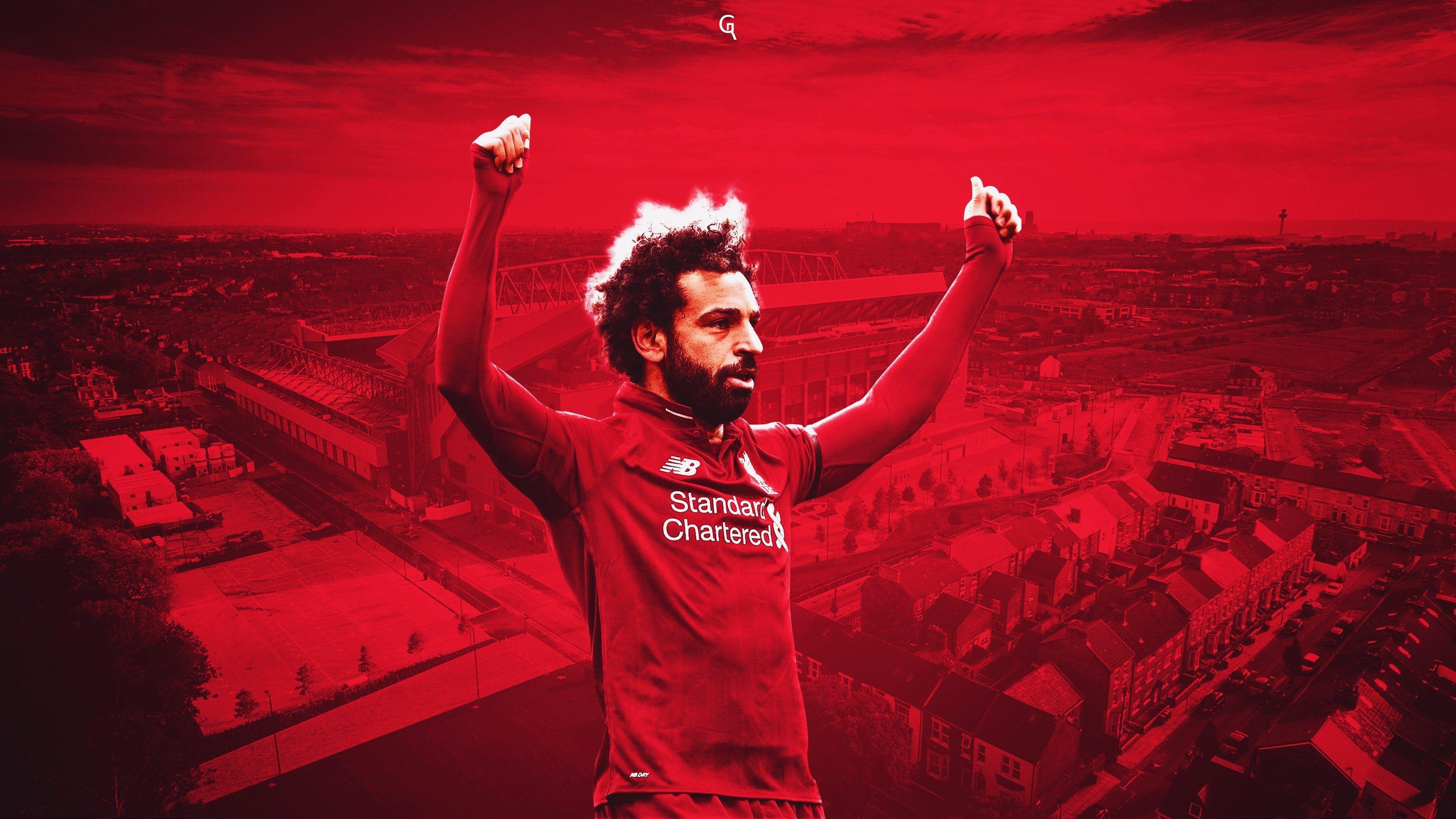 Mohamed Salah, 4K, HD, Fußballer, Bild, 3840x2160 4K Desktop