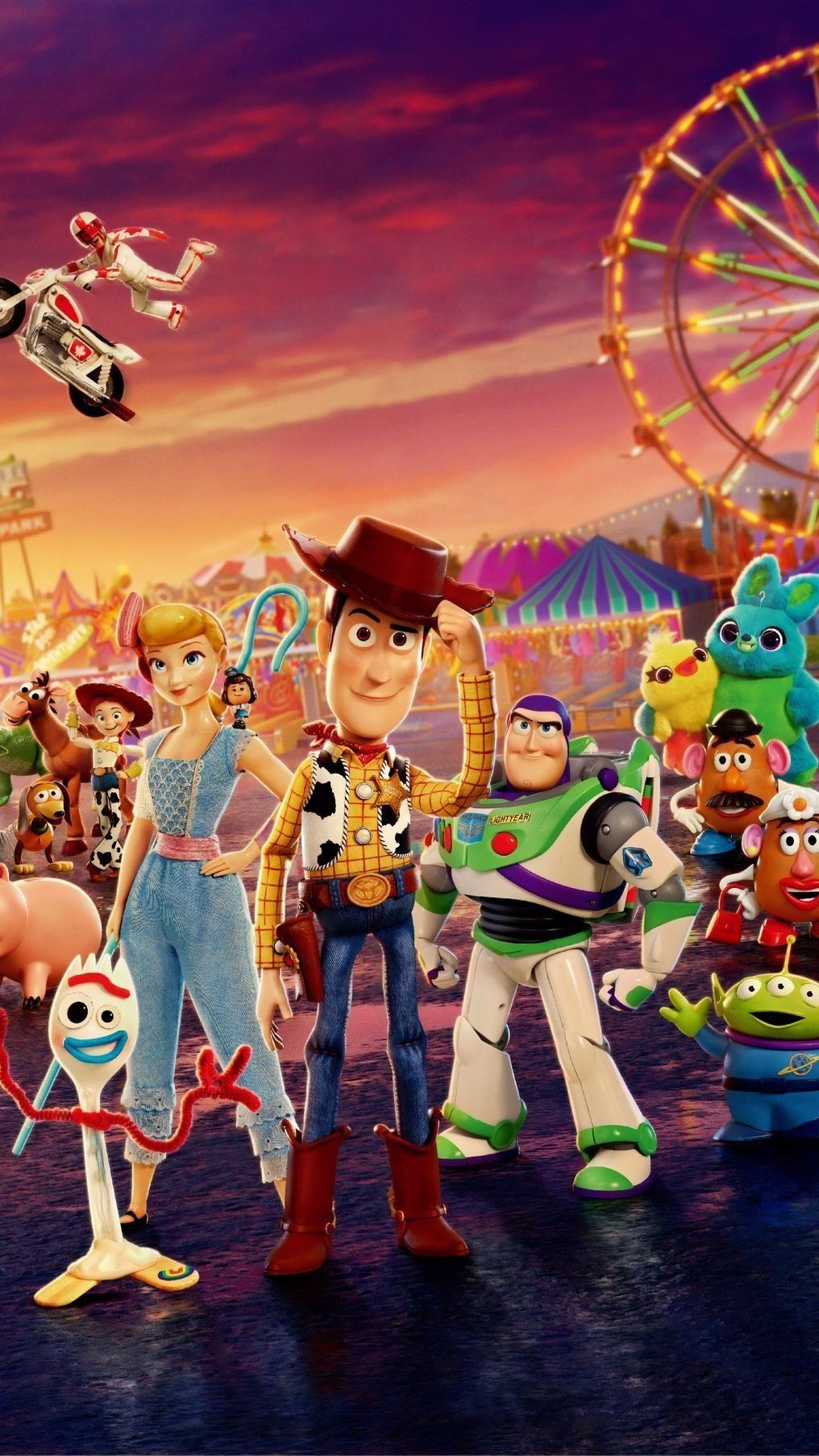 Toy Story 4, 2019, Handy, Cartoon, Abenteuer, 1020x1810 HD Handy