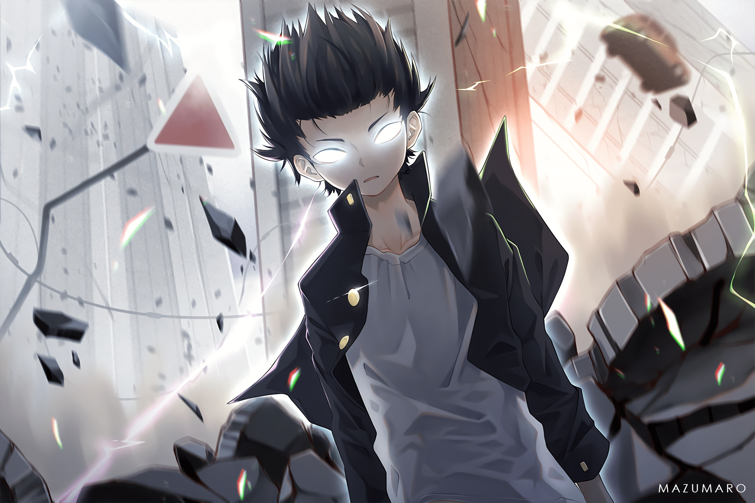 Mob Psycho 100, Serienheld, Jugendliche, Spezialkräfte, Animekunst, 2560x1710 HD Desktop