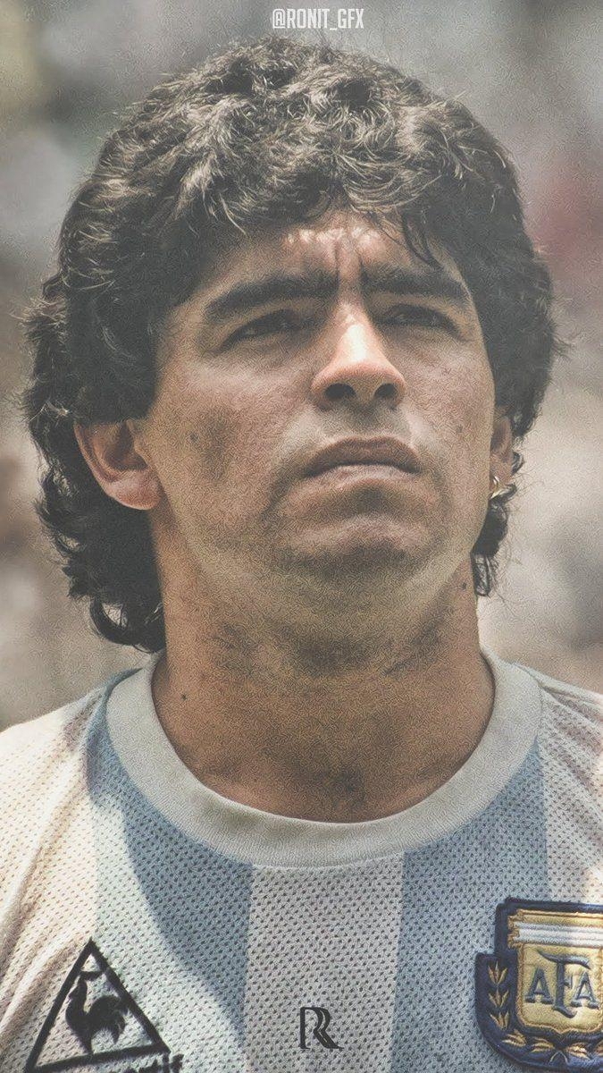 Ronit, Maradona, Sperrbildschirm, Hintergrund, Fußball, 680x1200 HD Handy