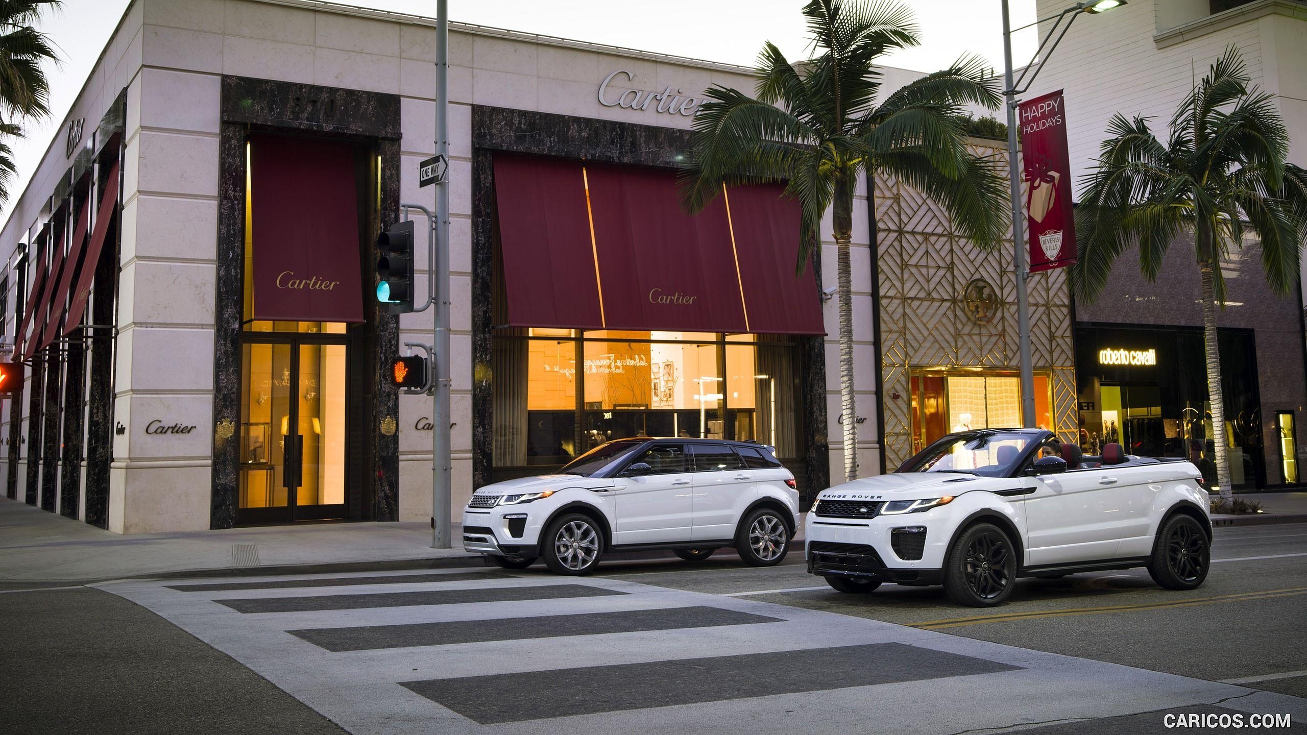 Beverly Hills, Range Rover, Evoque, Cabriolet, Auto, 2560x1440 HD Desktop