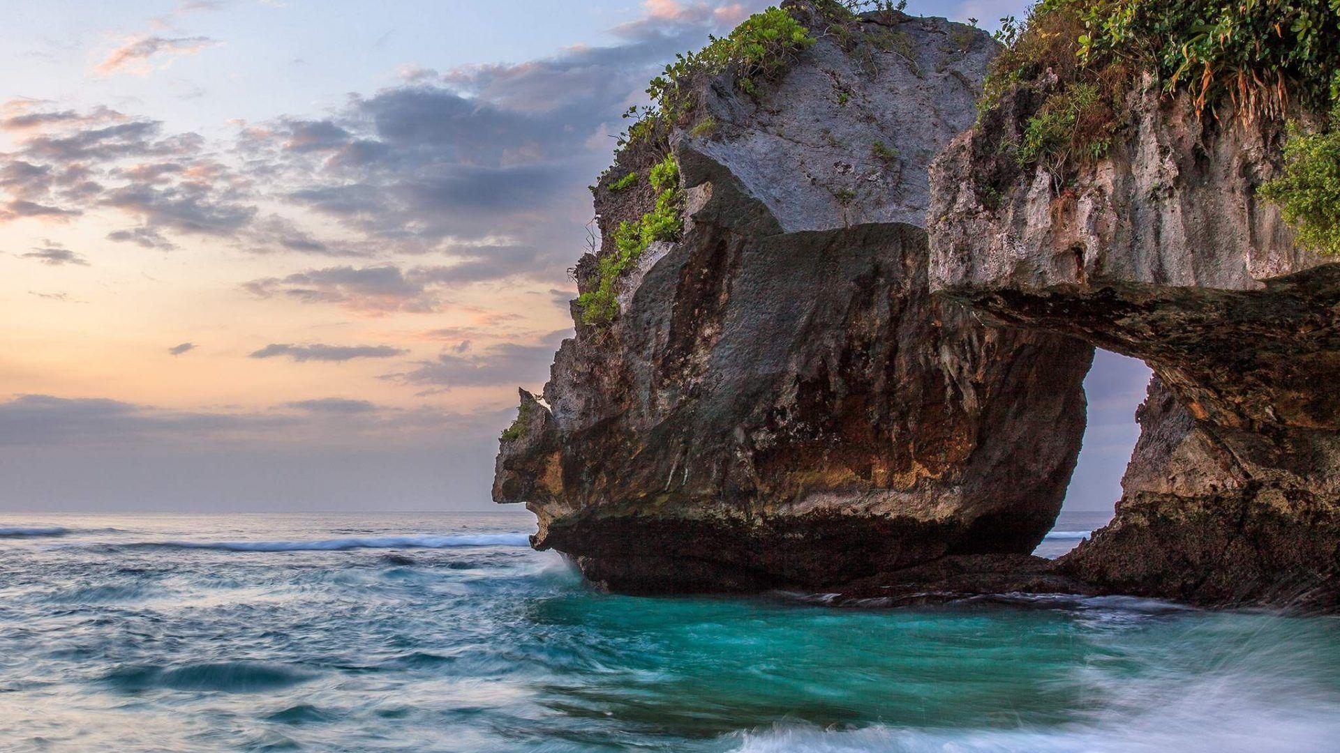 Uluwatu, Bali Sonnenuntergang, Insel, Türkis, Indonesien, 1920x1080 Full HD Desktop