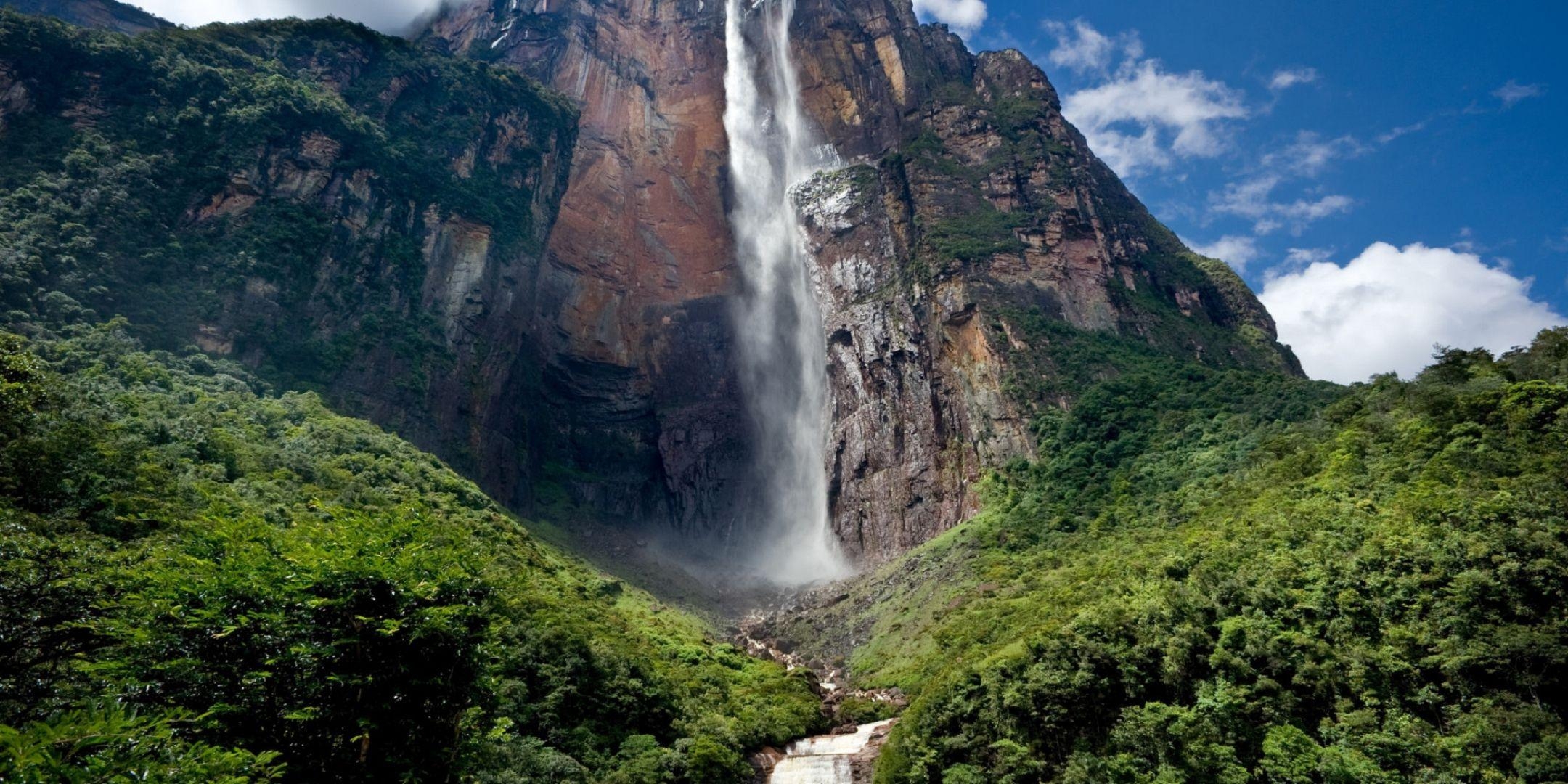 Angel Falls, Hintergrundbild, Foto, Bild, Landschaft, 2160x1080 Dual Screen Desktop