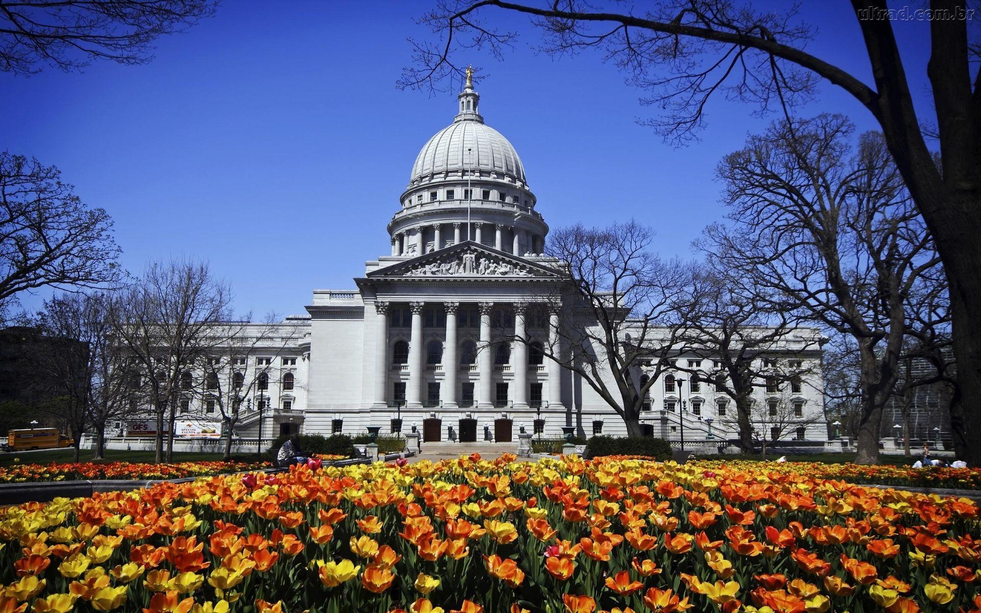 Madison Wisconsin, Reisen, Hintergrund, Stadt, USA, 1920x1200 HD Desktop