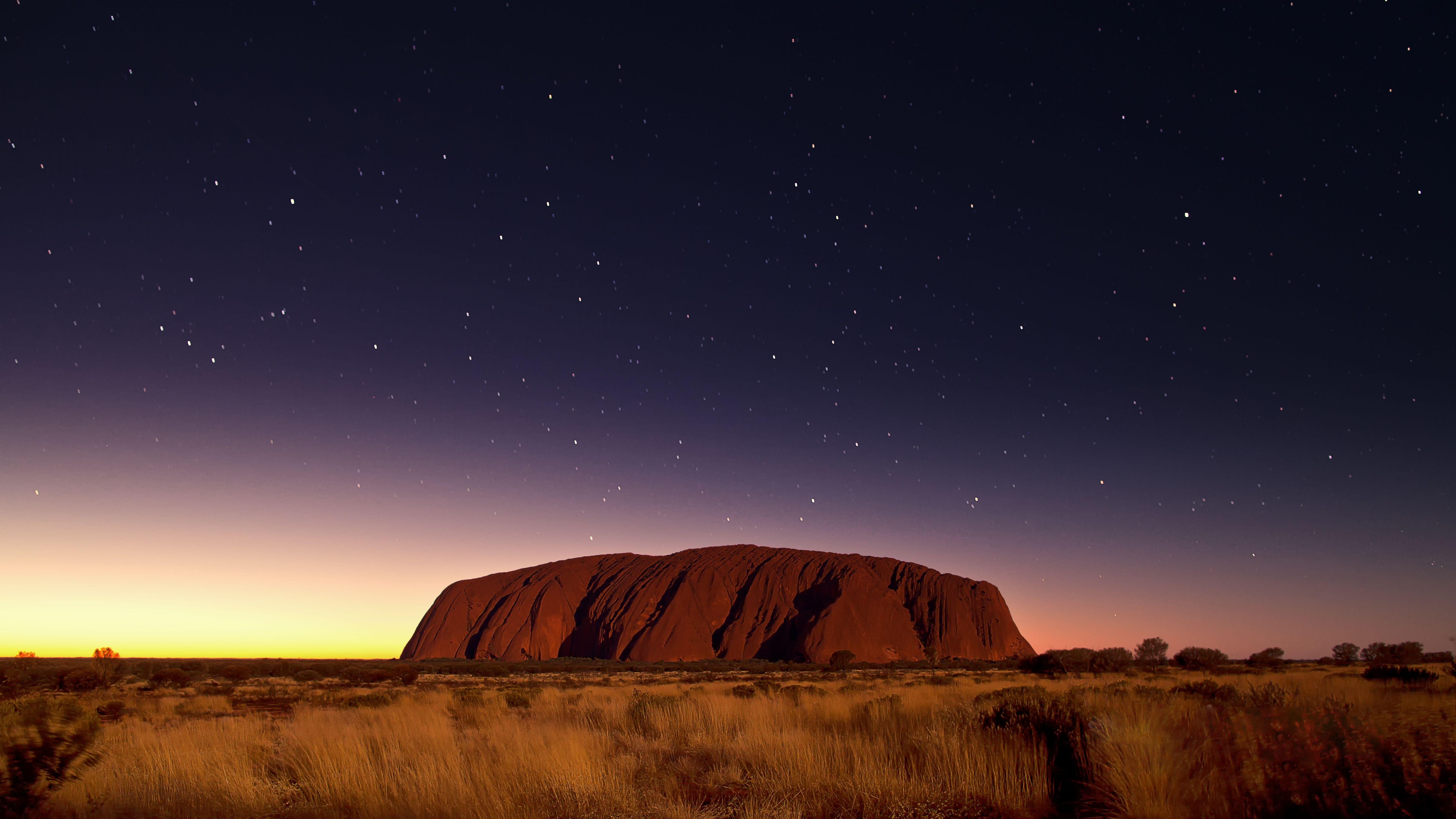 Uluru, Australien, Naturschönheit, Roter Felsen, Landschaft, 5520x3110 4K Desktop