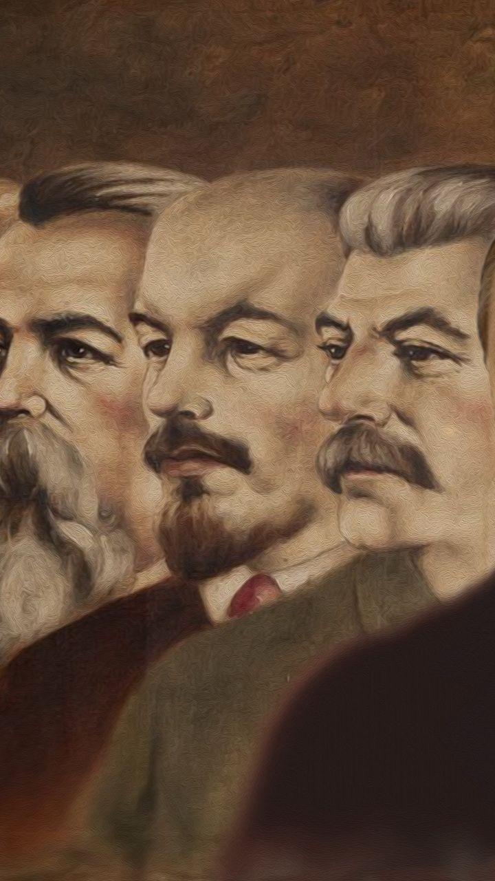 Karl Marx, Engels, Lenin, Desktop, Philosophie, 720x1280 HD Handy