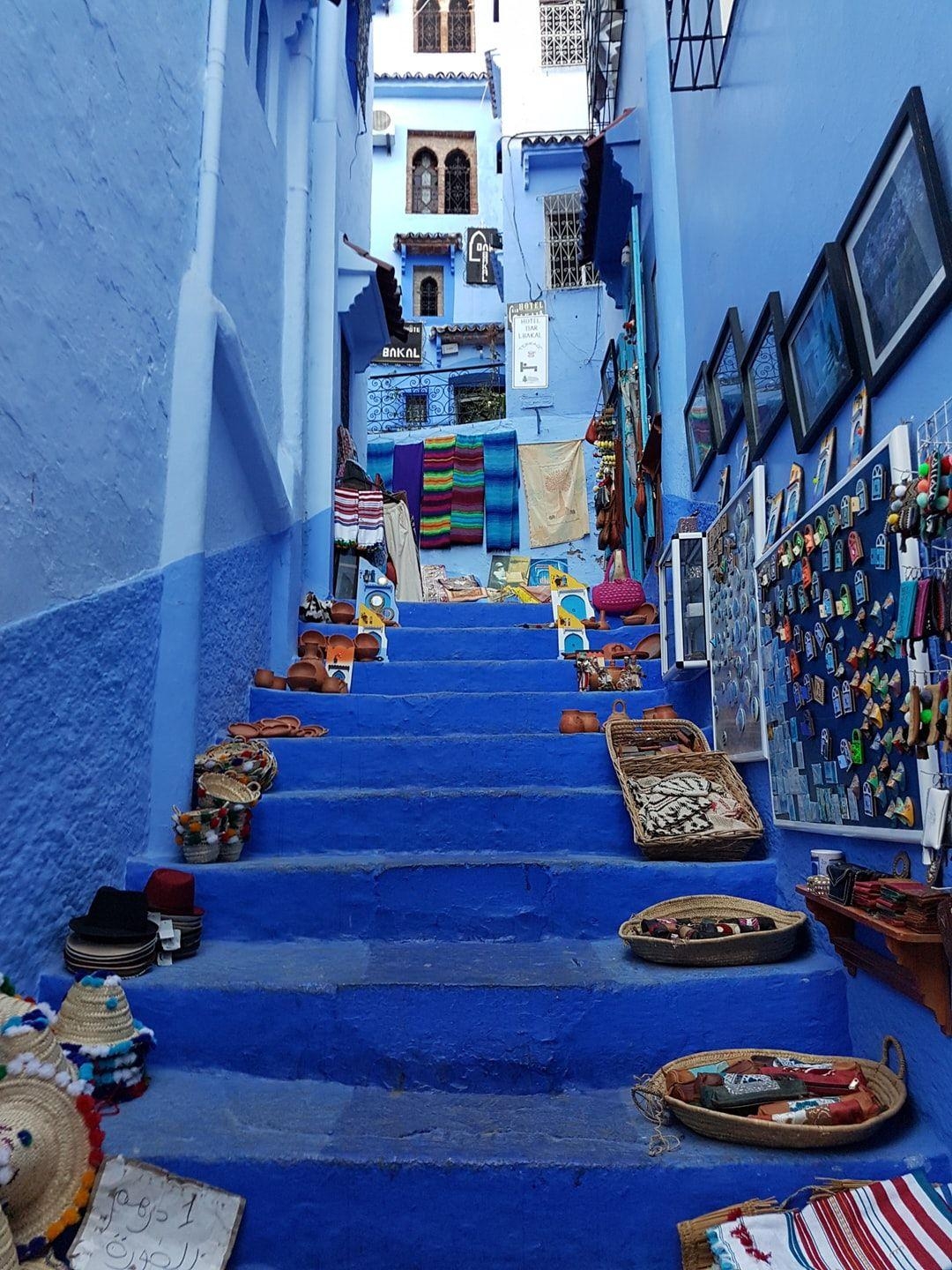 Chefchaouen, Marokko, Blaues Dorf, Reisefoto, 1080x1440 HD Handy