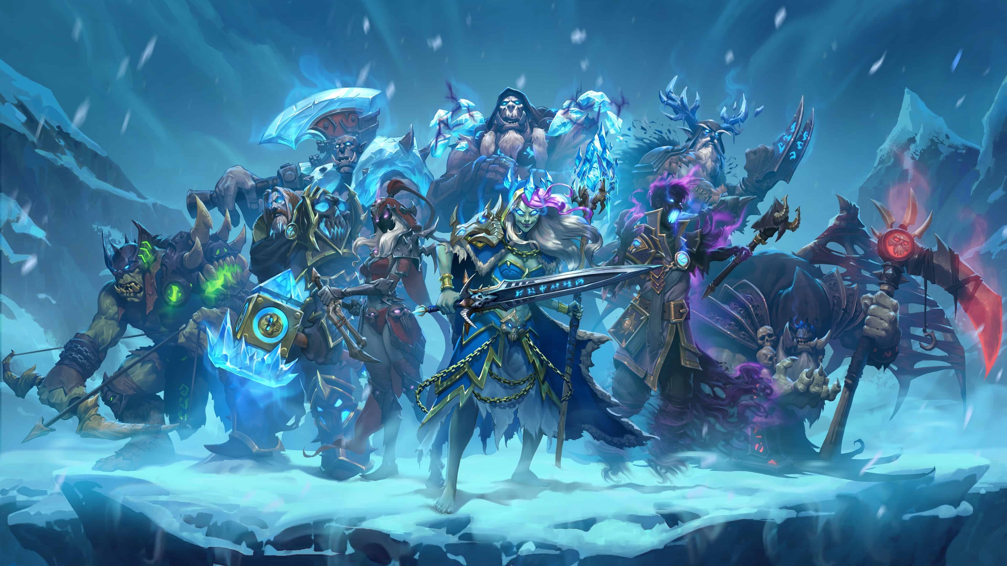 Hearthstone, Rittern des Frostthrons, UHD 4K, Blizzard, Erweiterung, 3840x2160 4K Desktop