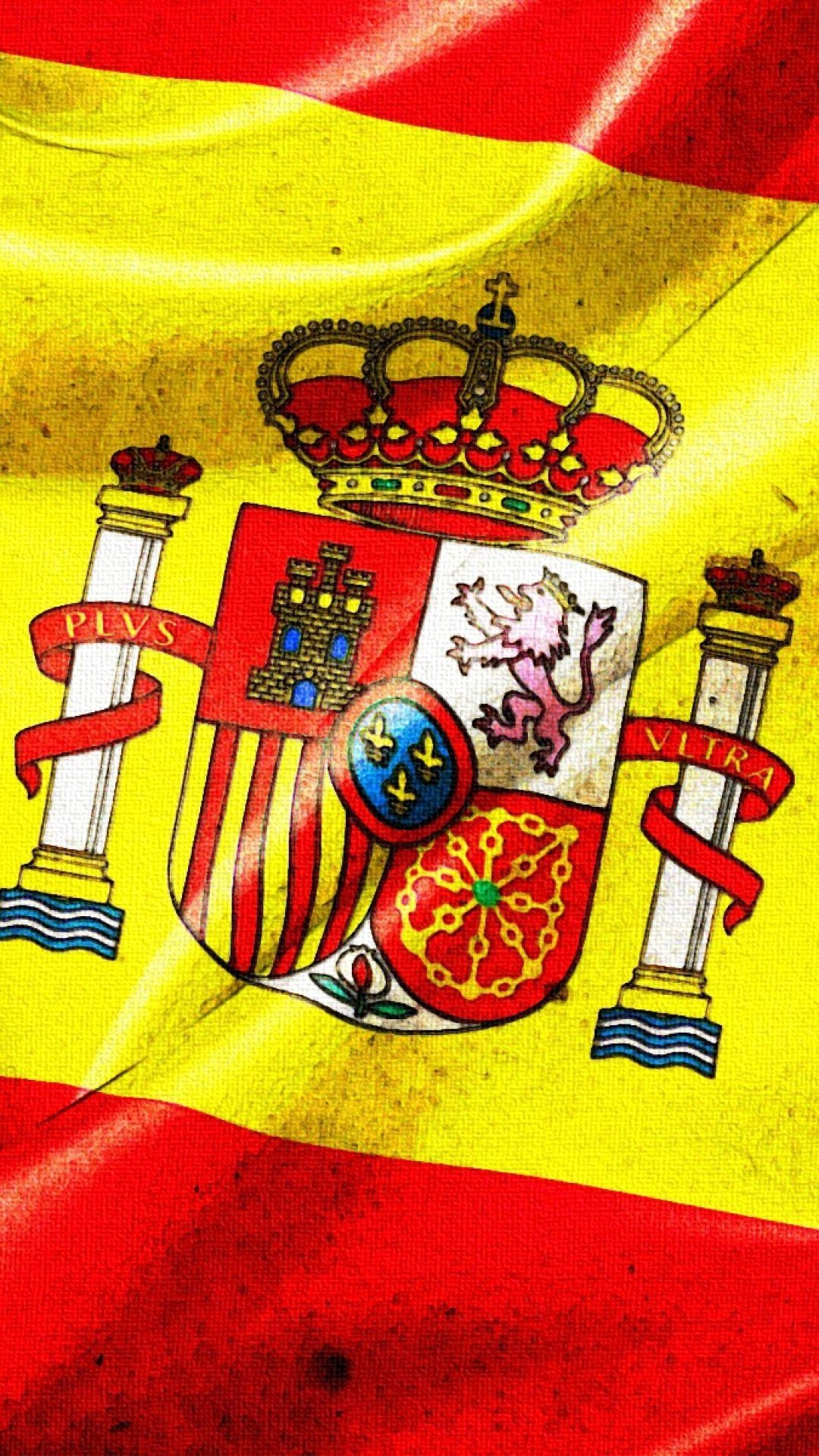 Spanien, Flagge, Bild, Mac, PC, 1080x1920 Full HD Handy