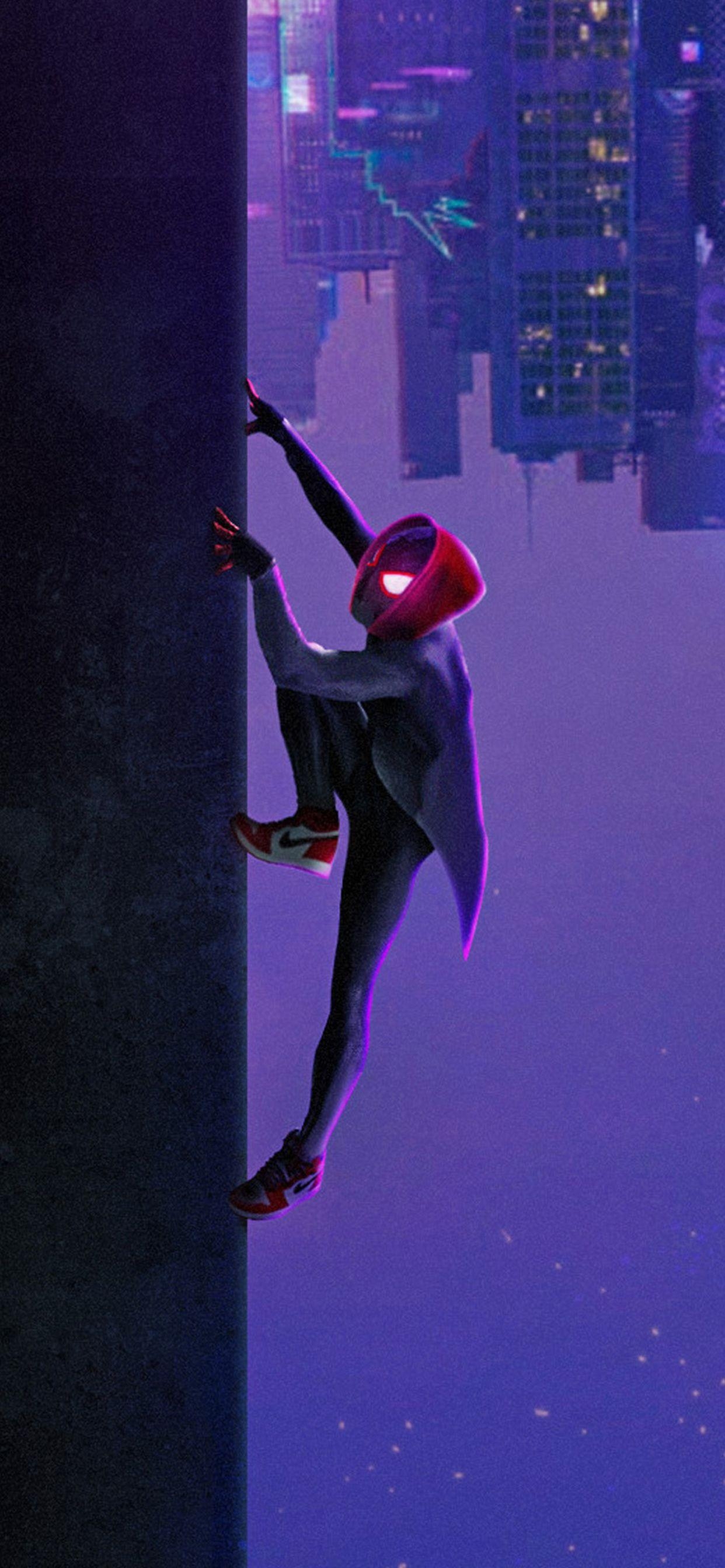 Miles Morales, Spider-Man, Spider-Verse, Superheld, Film, 1250x2690 HD Handy