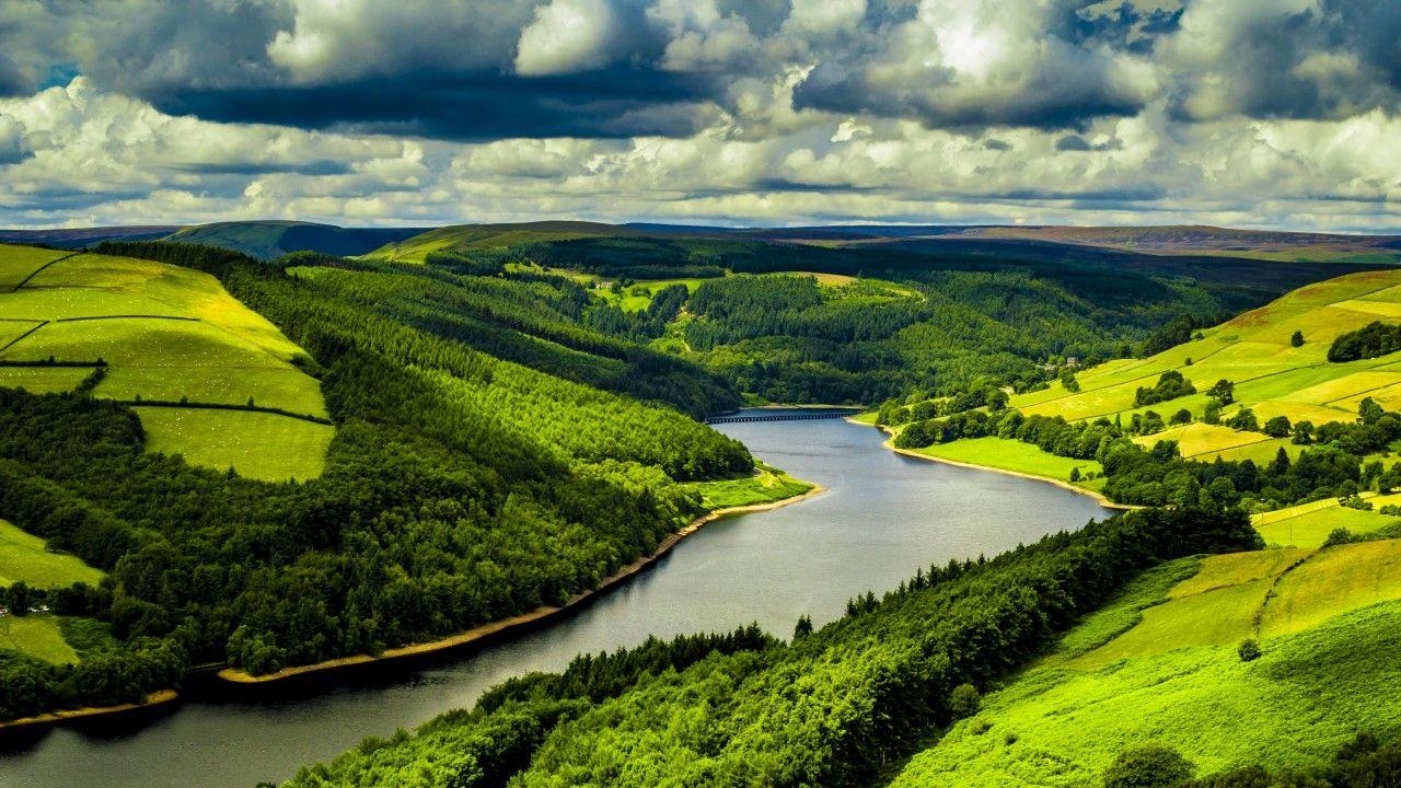 Großbritannien, Fluss, 4K, Natur, Landschaft, 1280x720 HD Desktop