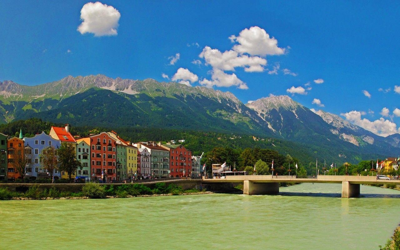 Innsbruck, Österreich, Alpen, Stadt, Reisen, 1280x800 HD Desktop