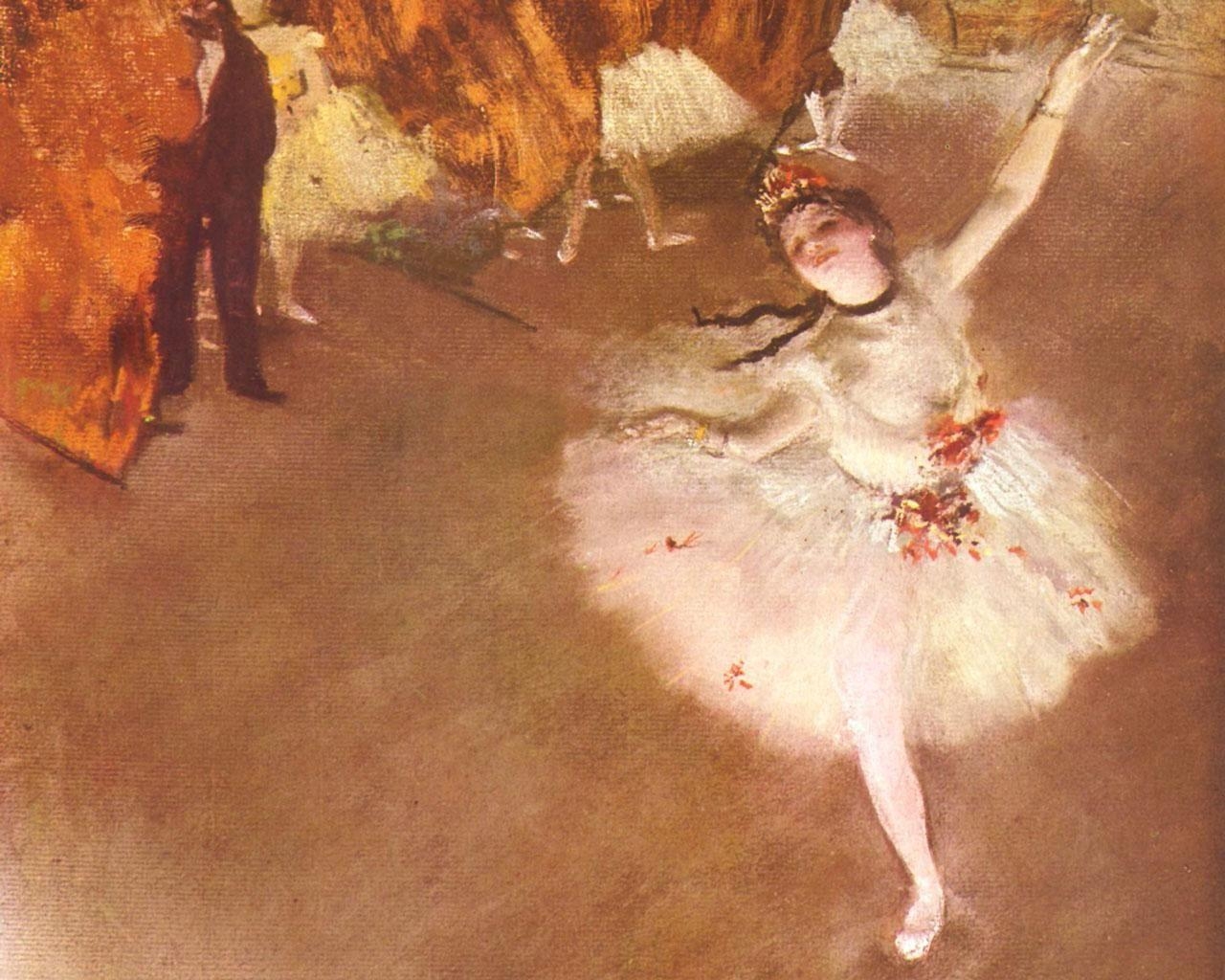 Degas, Prima, Ballerina, Detail, Kunst, 1280x1030 HD Desktop