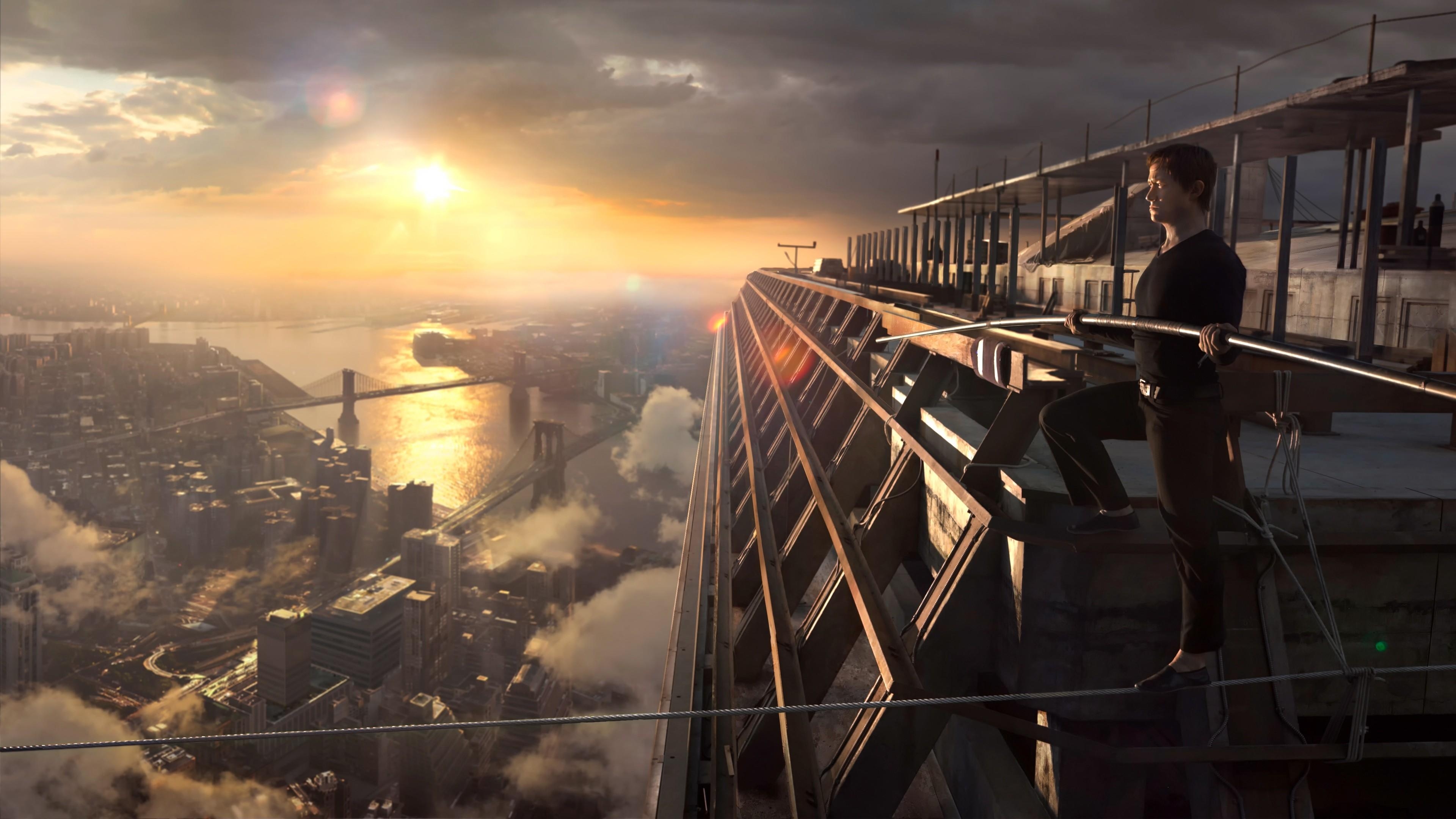 Joseph Gordon-Levitt, The Walk, 4K, Film, Bild, 3840x2160 4K Desktop