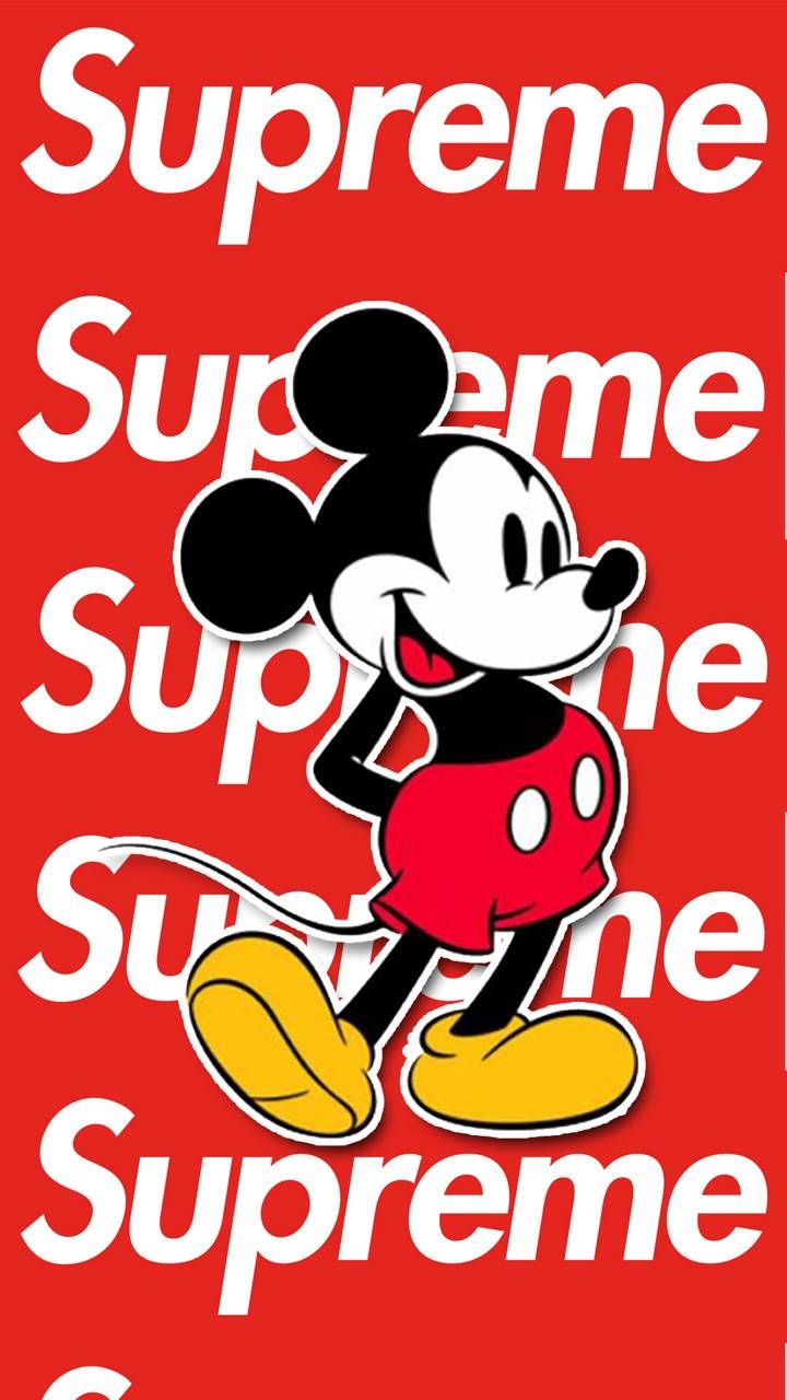 Mickey Mouse, Supreme, Bild, Cartoon, Icon, 720x1280 HD Handy