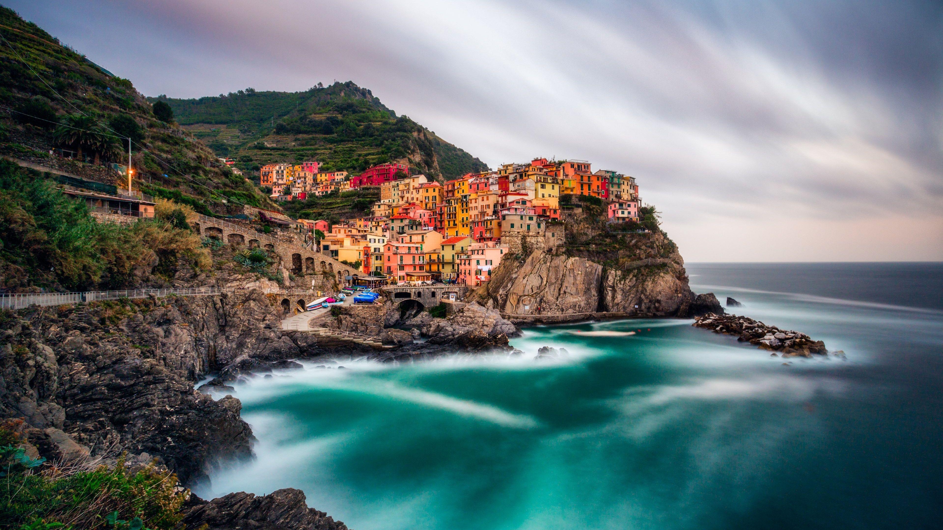 Manarola, Cinque Terre, HD, Download, Reisen, 3840x2160 4K Desktop