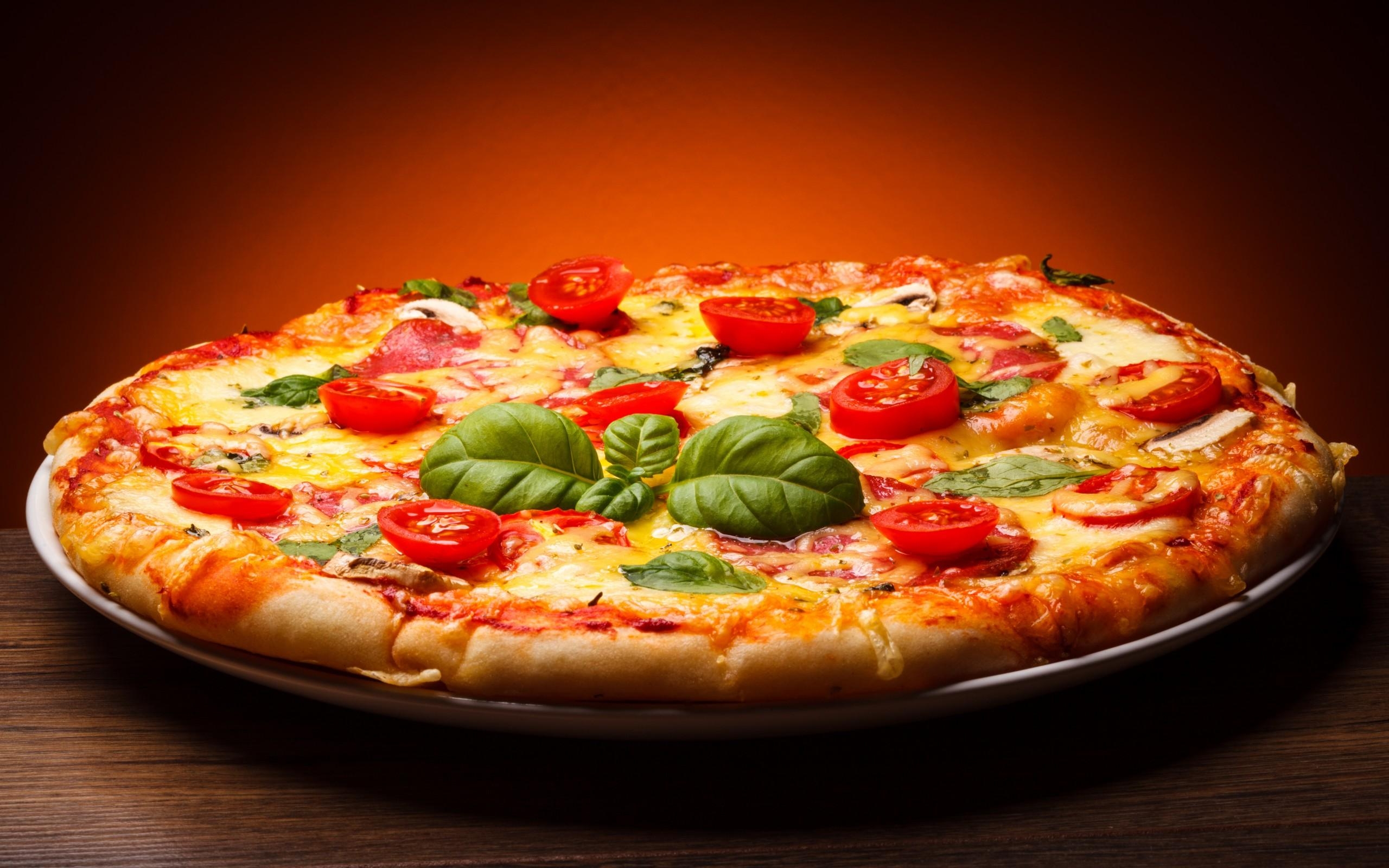 Pizza HD, Lebensmittelbild, Download, Foto, Gaumenfreuden, 2560x1600 HD Desktop