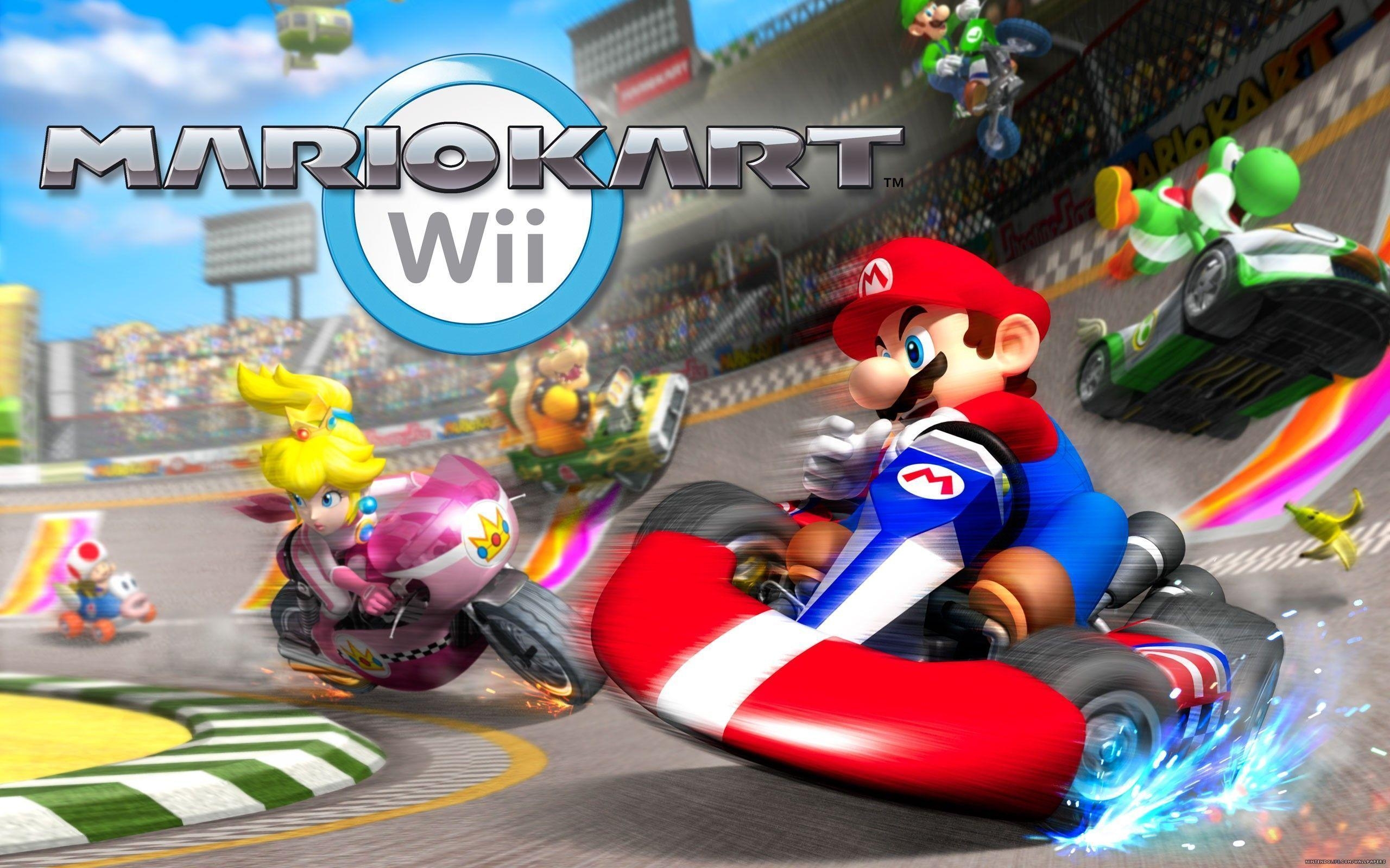 Mario Kart Wii, Rennen, Gaming, Nintendo, Spaß, 2560x1600 HD Desktop