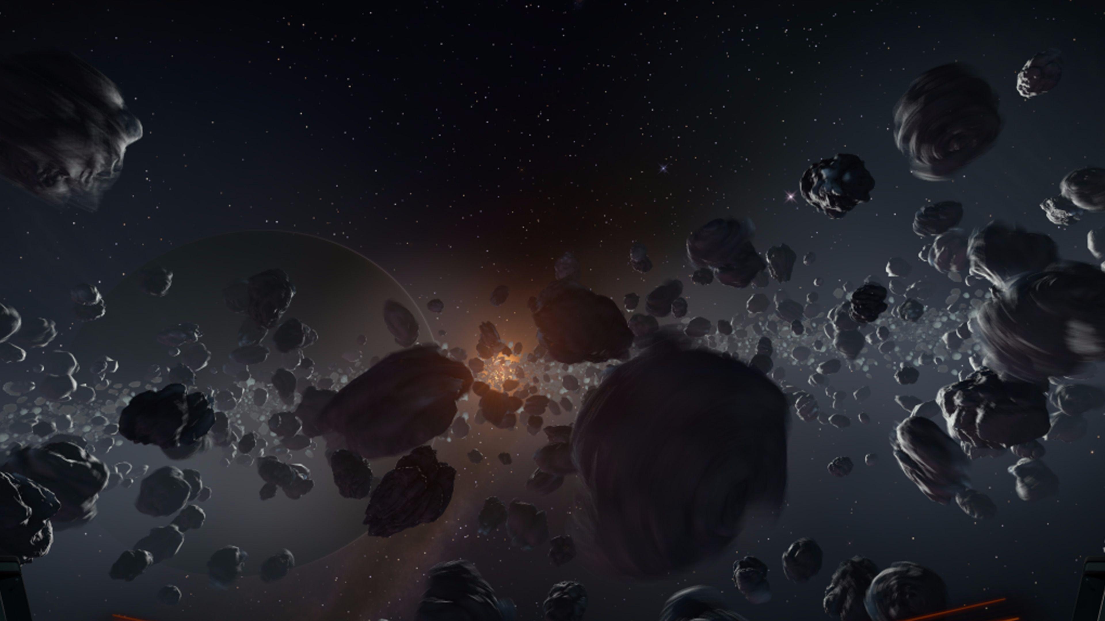 Widescreen, Asteroid, Weltraum, Hintergrundbild, Raum, 3840x2160 4K Desktop