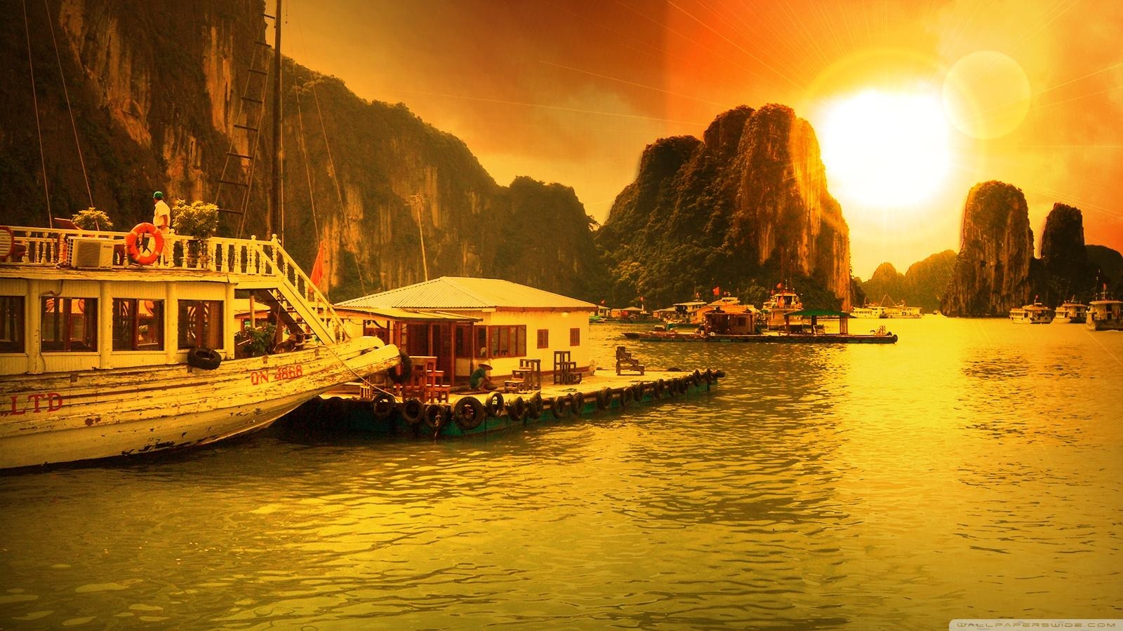 Halong Bucht, Vietnam, Reisen, Asien, Meer, 1600x900 HD Desktop