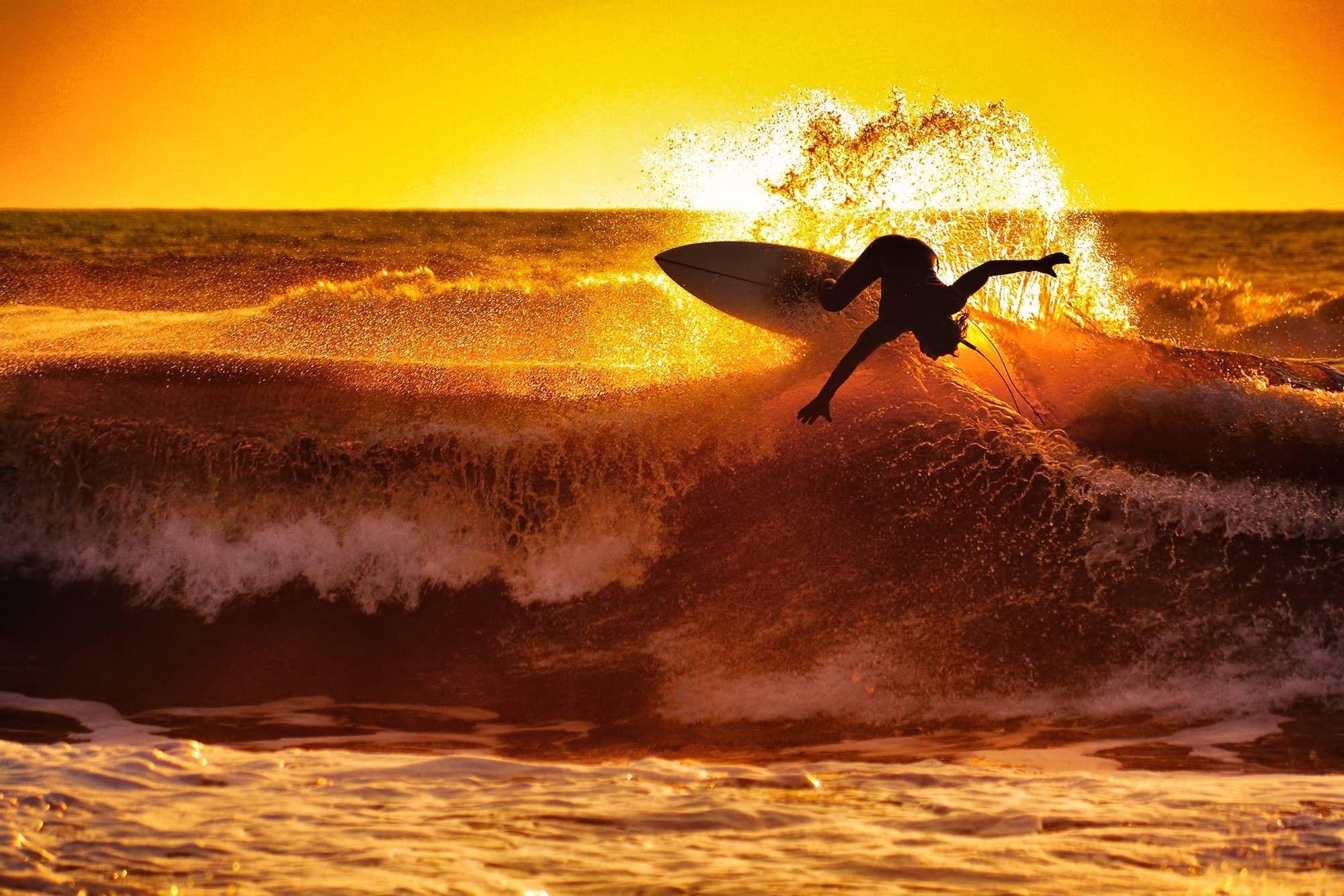 Surfen HD, Welle, Sonnenuntergang, Sport, 2000x1340 HD Desktop