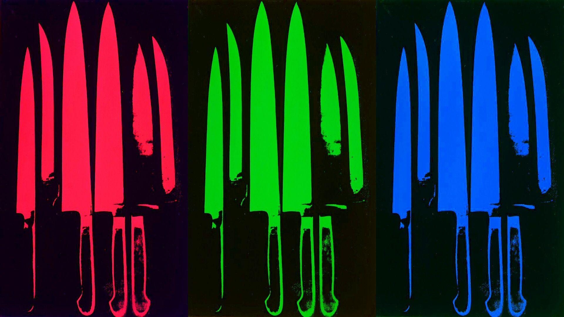 Andy Warhol, Messer, Siebdruck, Poster, Pop Art, 1920x1080 Full HD Desktop