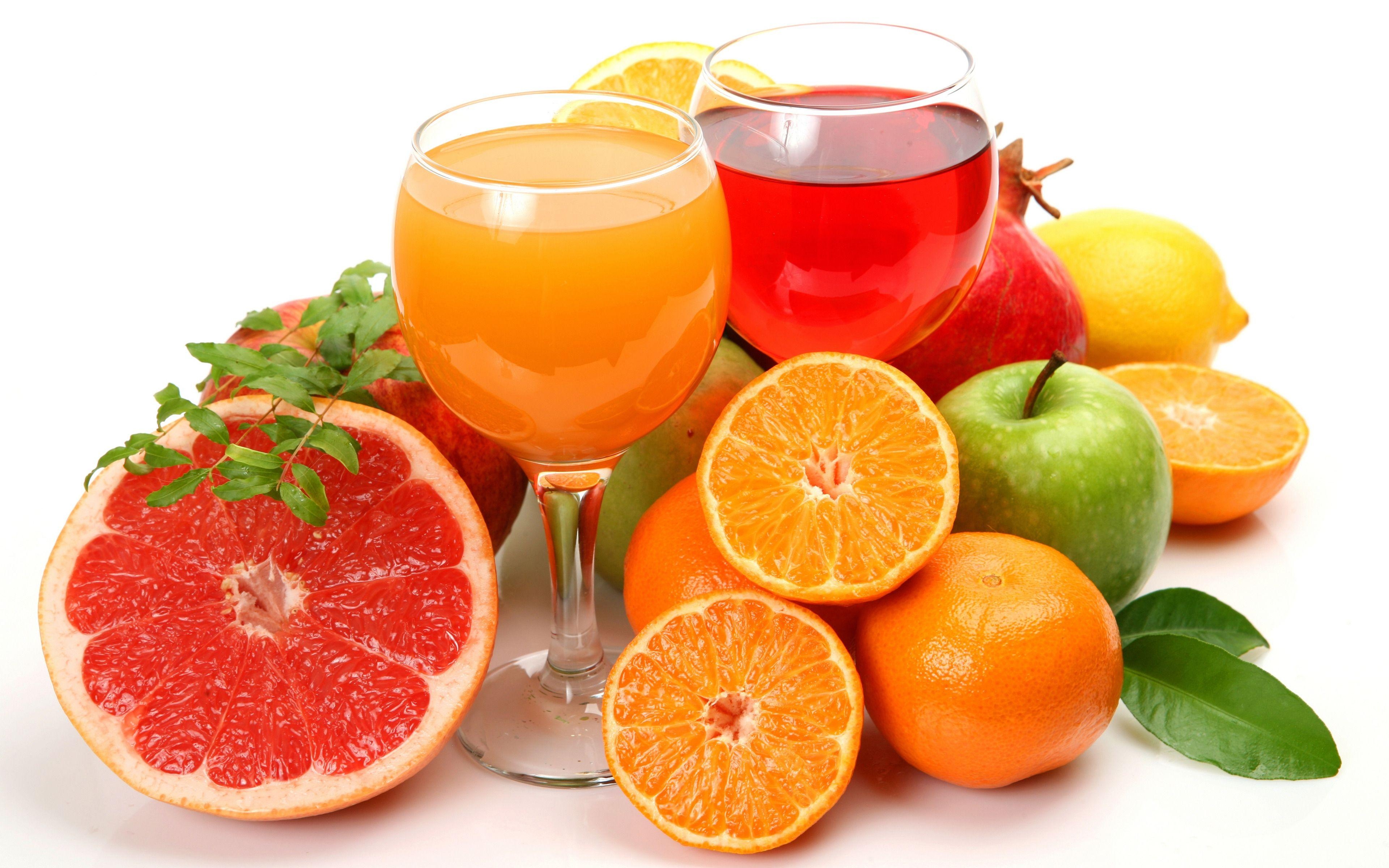 Frucht, Saft, Lebensmittel, Hintergrund, Bild, 3840x2400 4K Desktop