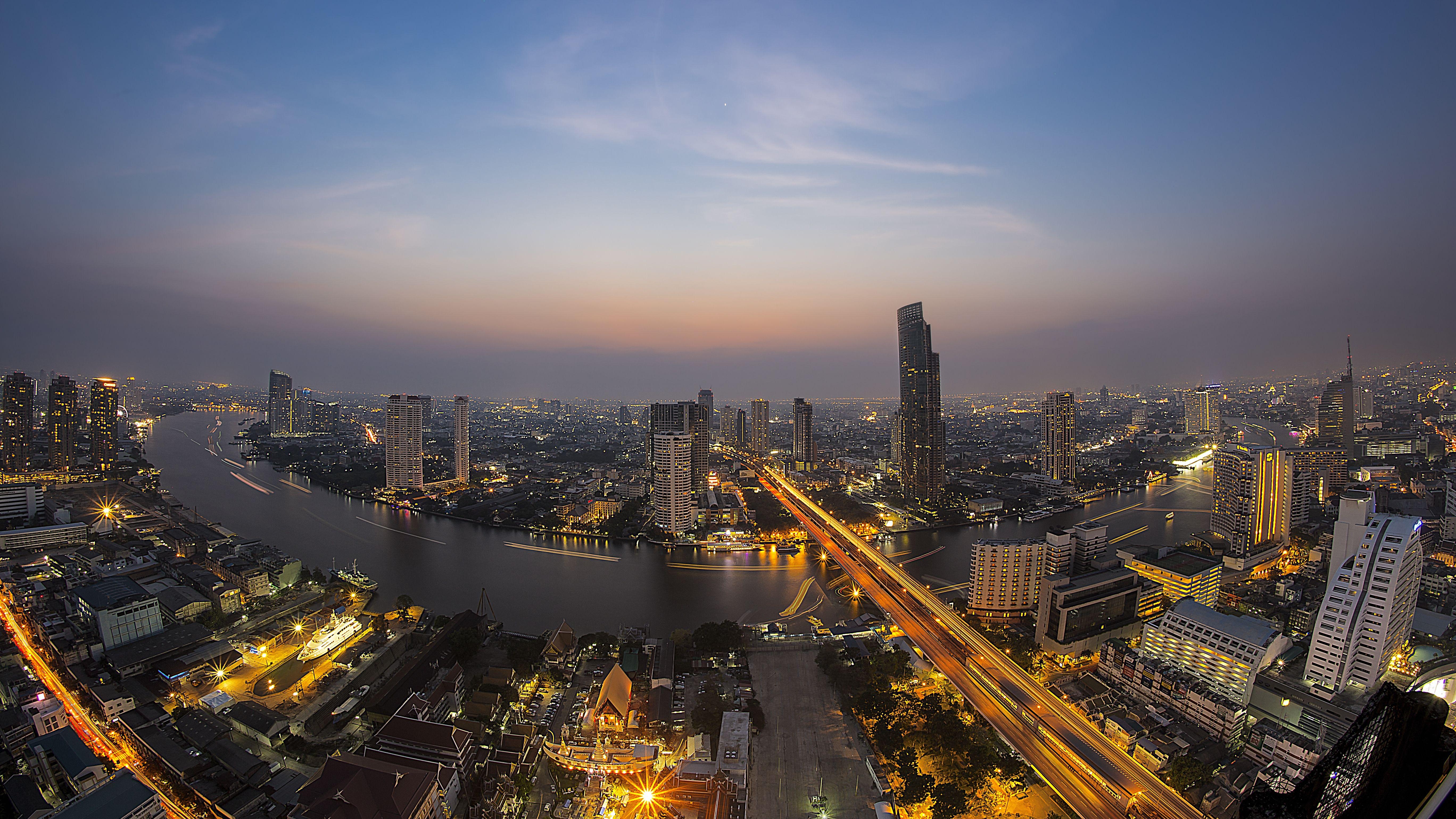 Bangkok, HD, Bild, Hintergrund, Asien, 5480x3080 4K Desktop