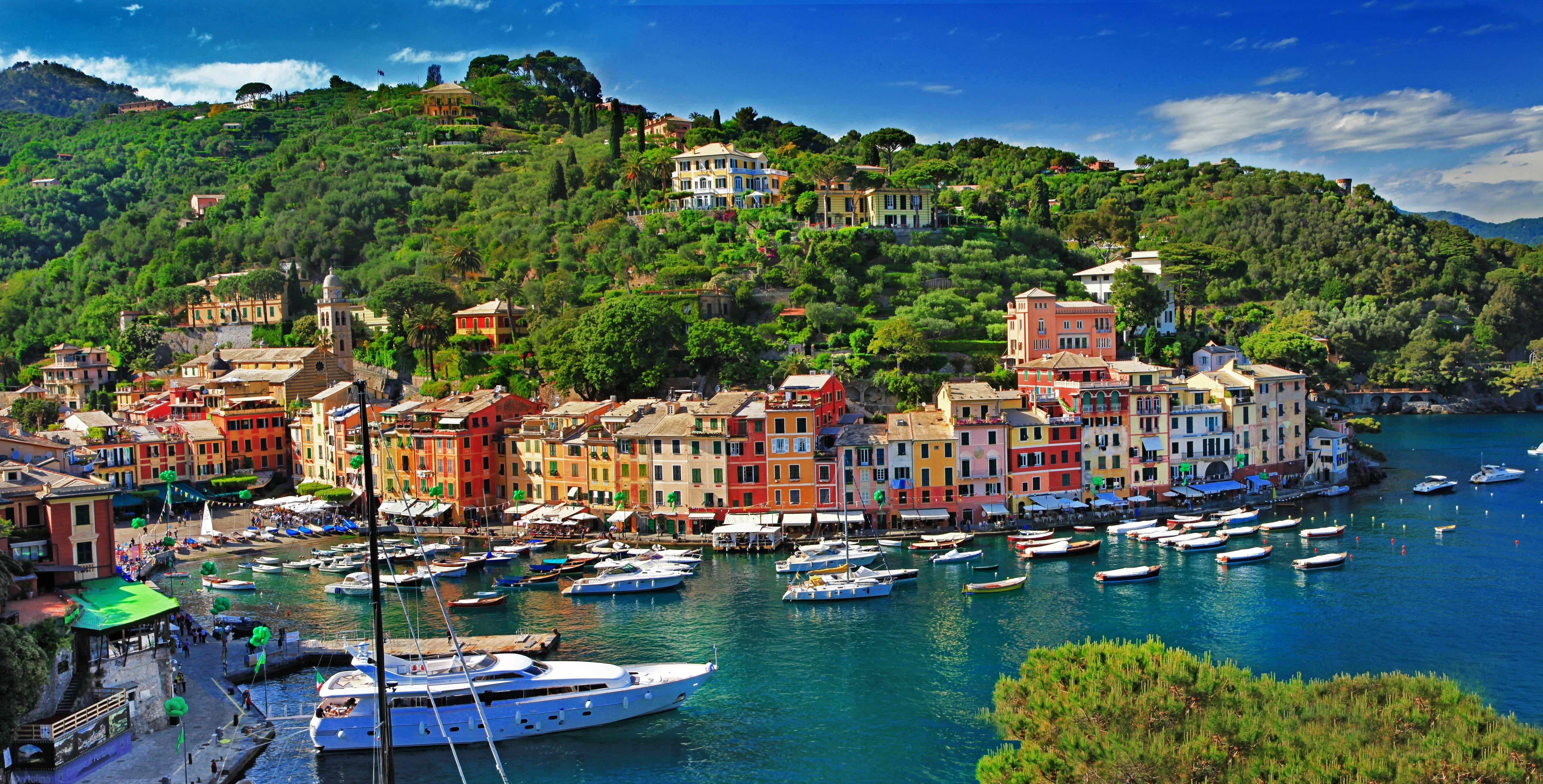 Portofino, 4K, Ultra HD, Italien, Reisen, 6000x3050 4K Desktop