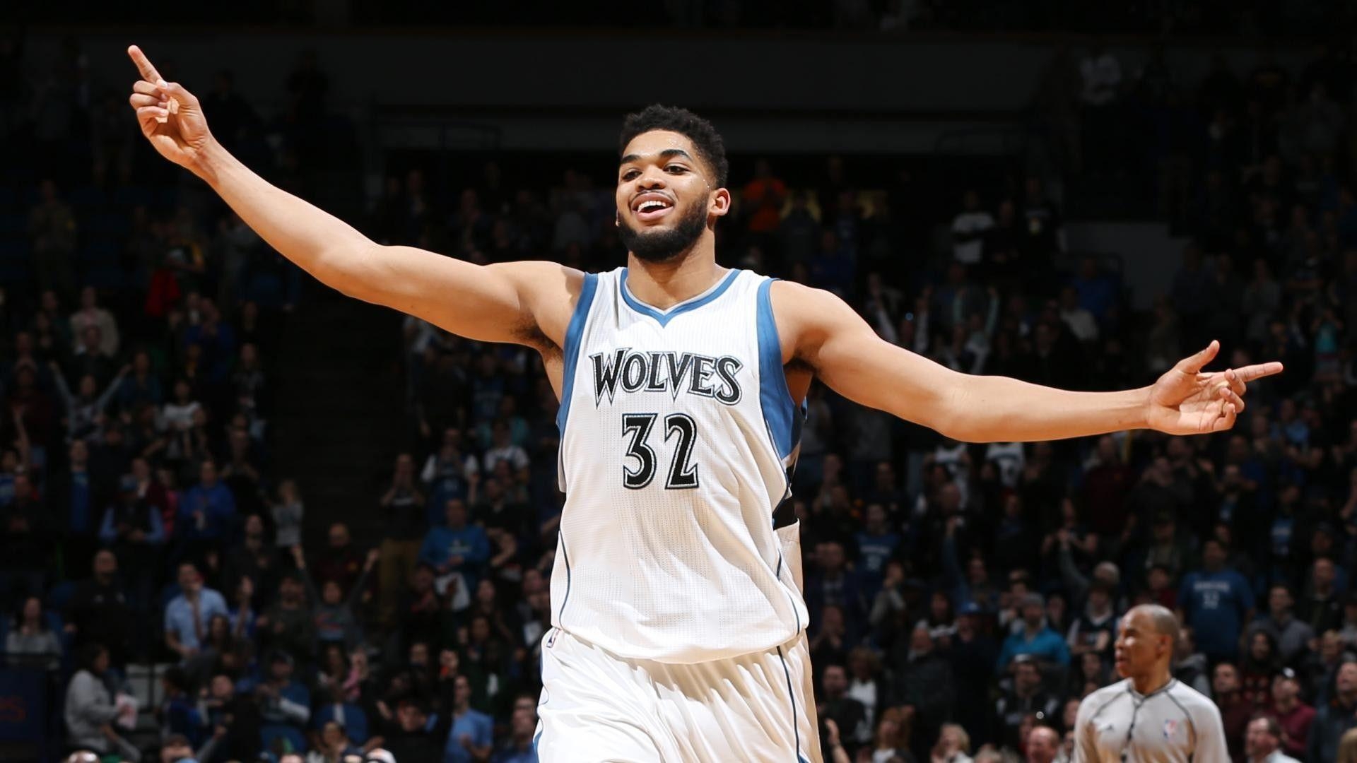 Karl-Anthony Towns, NBA, Basketball, Porträt, Sport, 1920x1080 Full HD Desktop