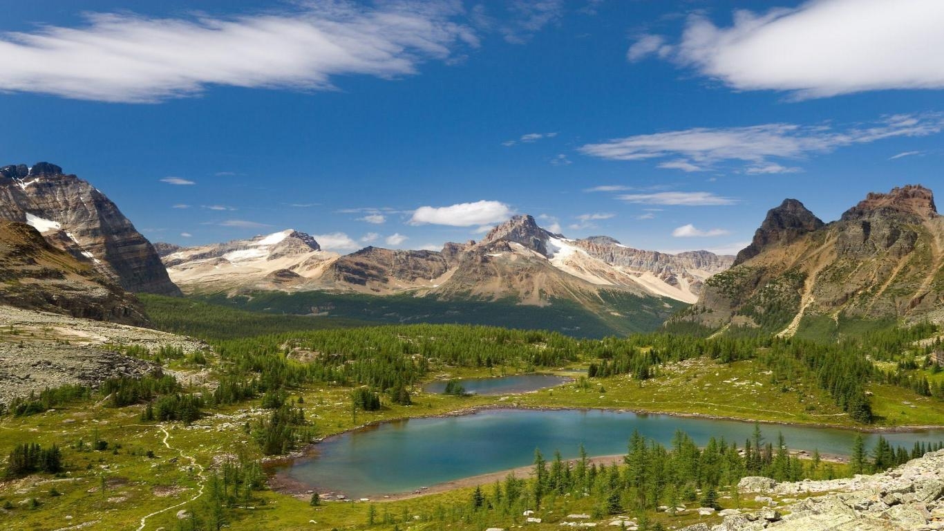 Boulder Mountains, Idaho, Berge, Natur, Reise, 1370x770 HD Desktop