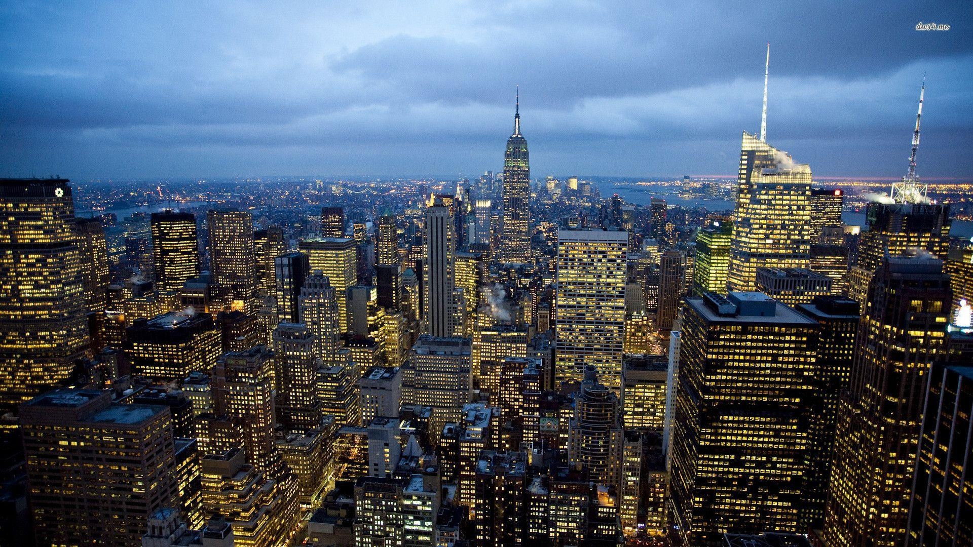 Empire State Building, Reisen, New York, Berge, Wolkenkratzer, 1920x1080 Full HD Desktop