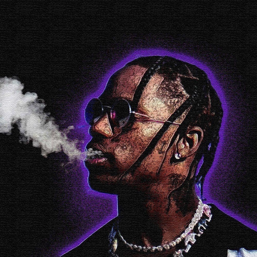 Travis Scott, Edits, Wallpaper, Kunst, Musik, 1000x1000 HD Handy