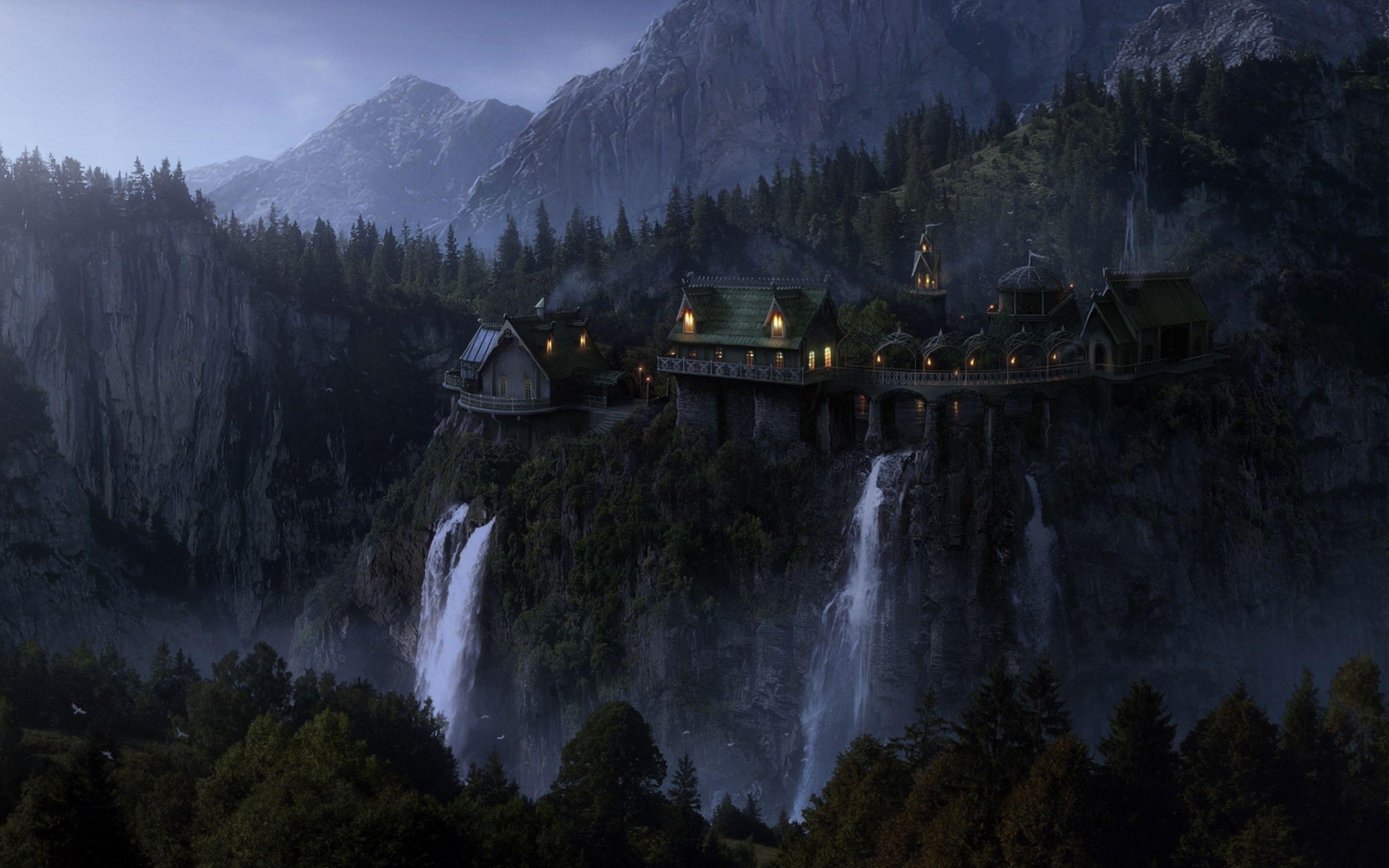 Herr der Ringe, Rivendell, Filme, Elben, Bild, 2560x1600 HD Desktop