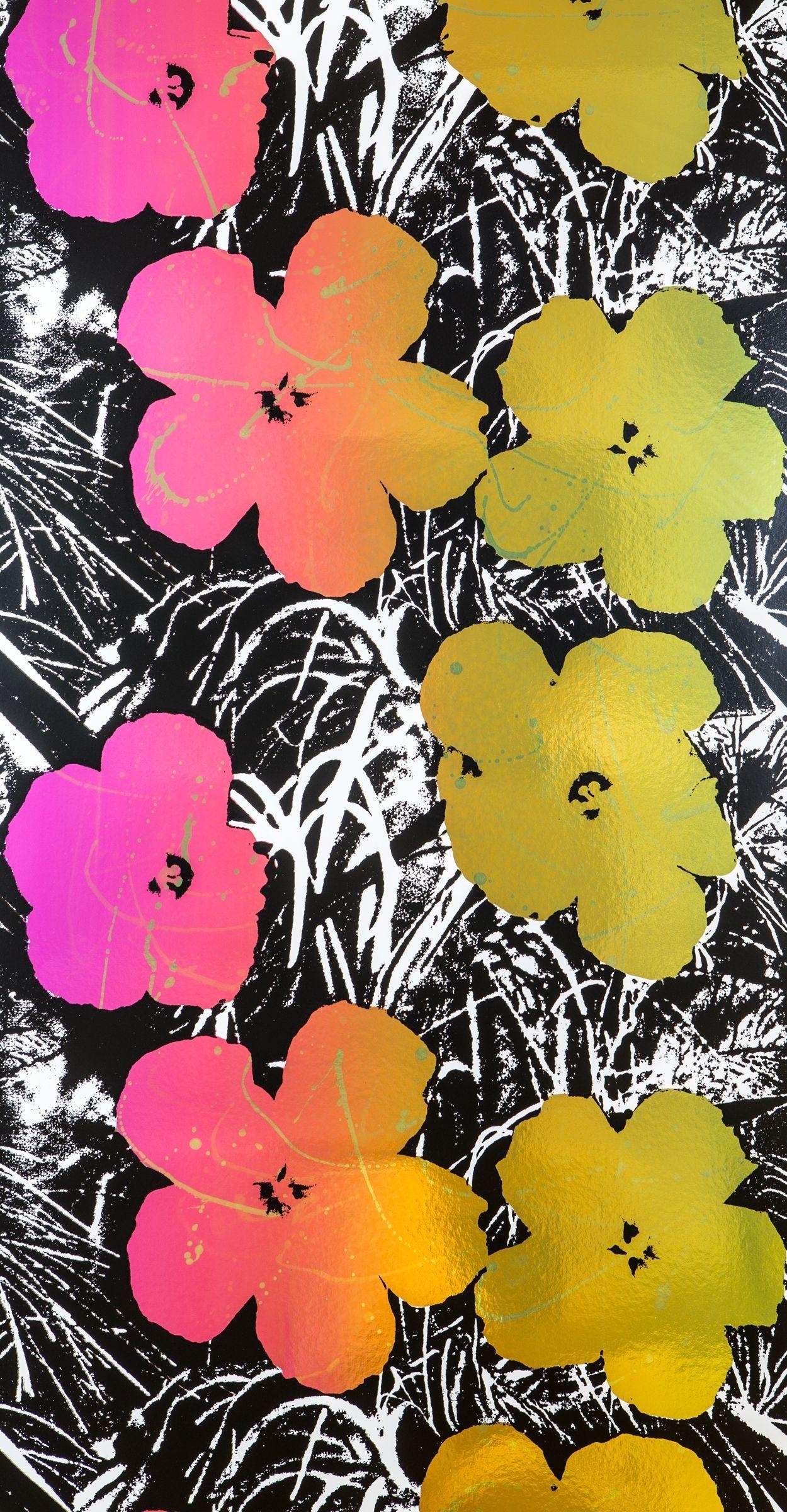 Andy Warhol, Blumen, Kunst, Pop-Art, Design, 1250x2400 HD Handy