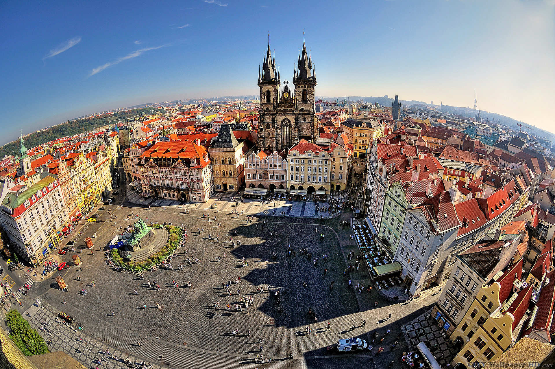 Altstädter Platz, Prag, Panorama, Städte, 1920x1280 HD Desktop