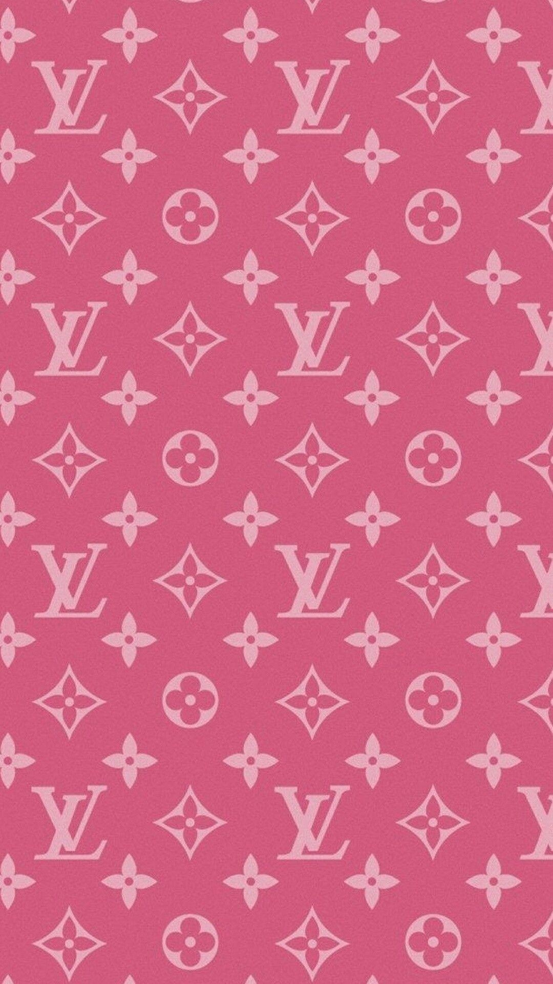 Louis Vuitton, rosa, Hintergrund, Design, exklusiv, 1080x1920 Full HD Handy