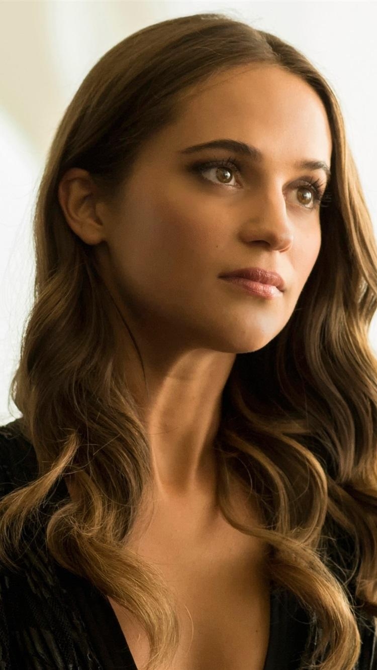 Alicia Vikander, iPhone, Hintergrundbild, Schauspielerin, Film, 750x1340 HD Handy