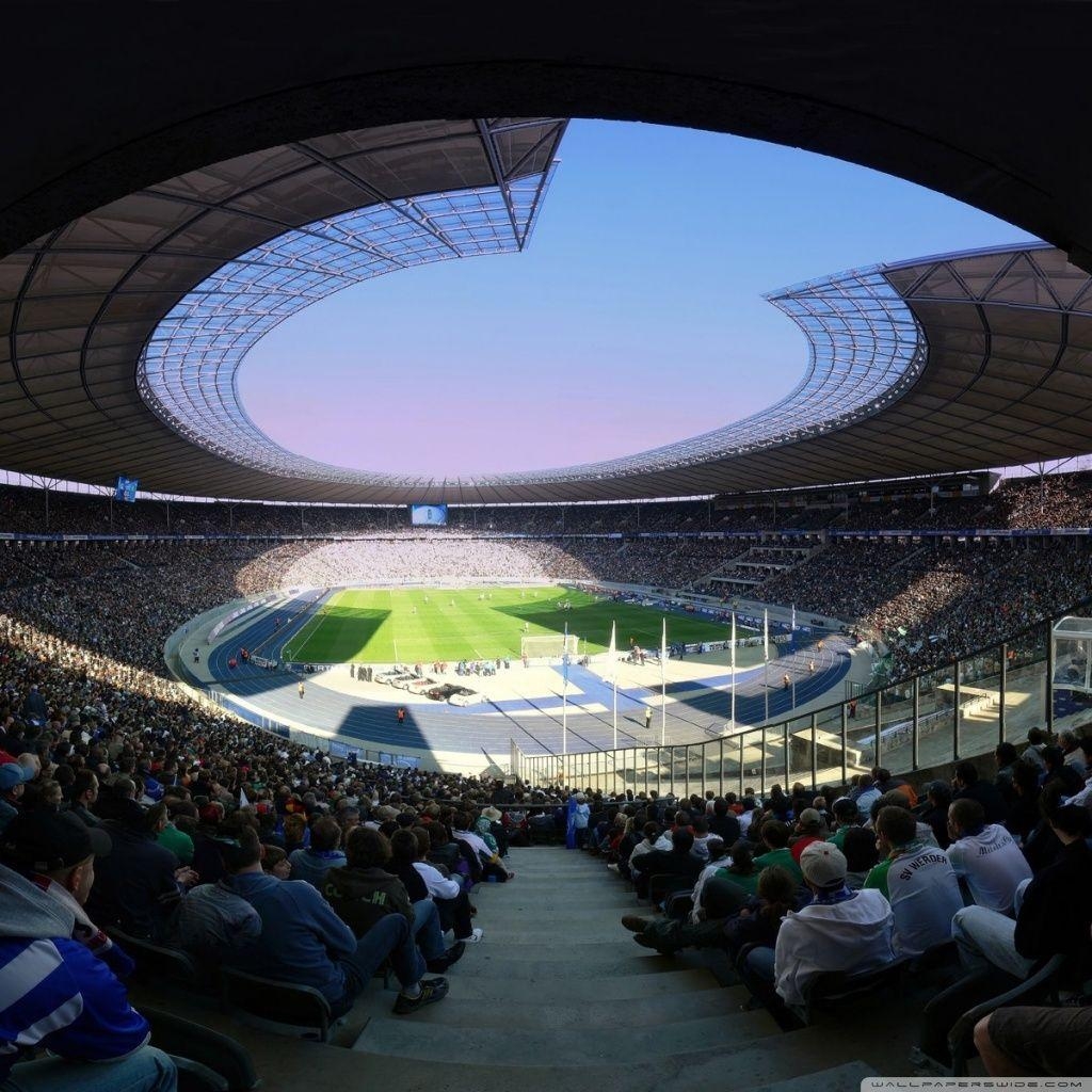 Fußballstadion, Ultra HD, Desktop, Sport, Hintergrund, 1030x1030 HD Handy