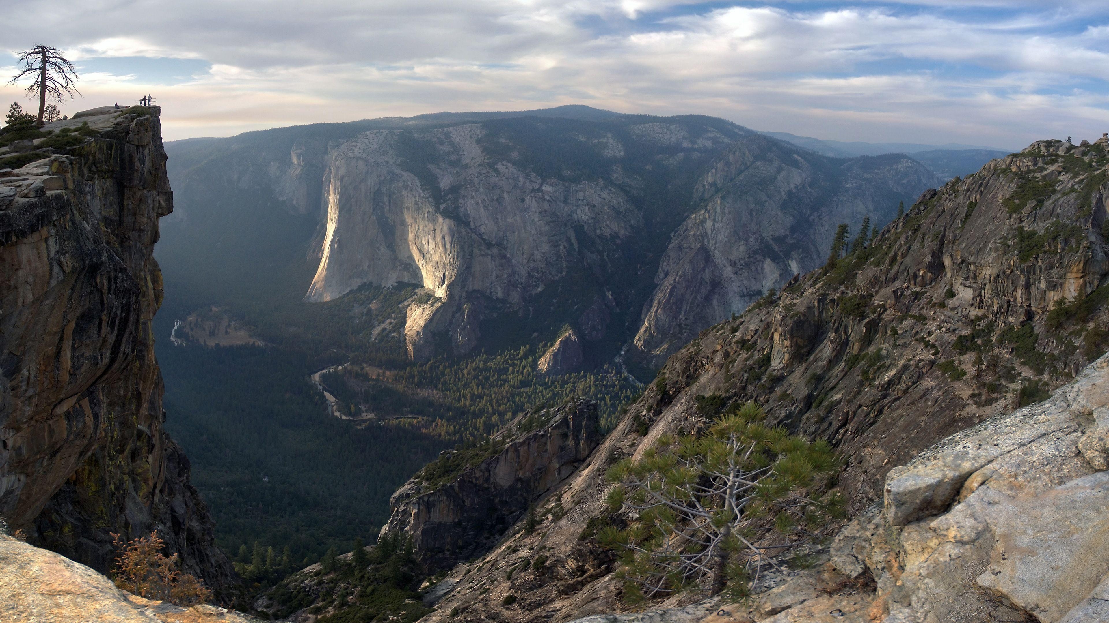 Yosemite Nationalpark, Taft Point, 4K, Reisen, Landschaft, 3840x2160 4K Desktop