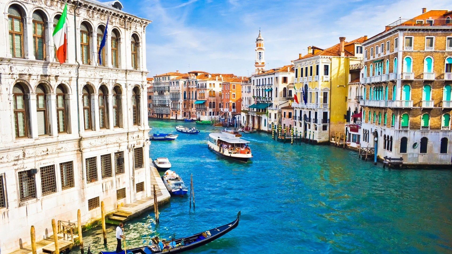 Venedig, Landschaft, Wasser, Tourismus, Italien, 1920x1080 Full HD Desktop