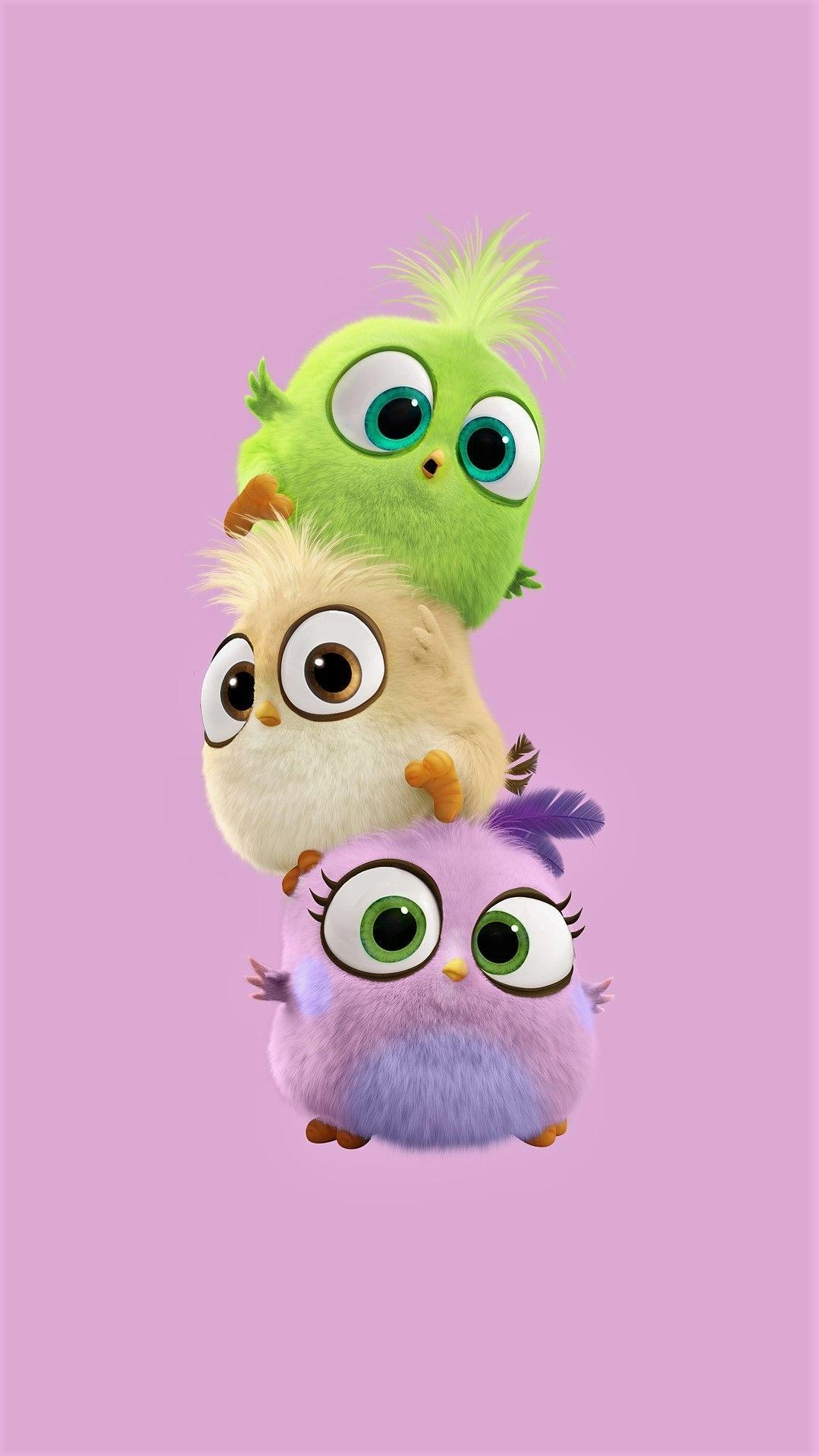 Angry Birds, niedlich, Cartoon, Baby Vögel, Bilder, 1080x1920 Full HD Handy